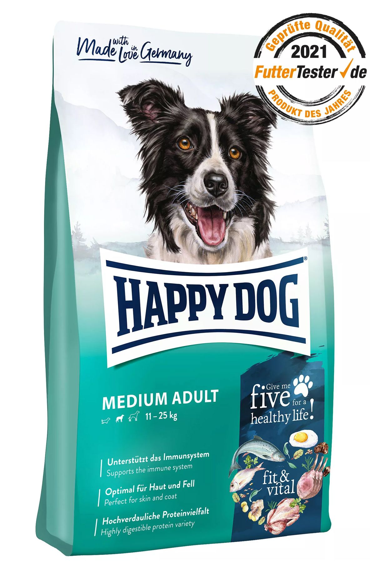 Happy Dog Medium Orta Irk Yetişkin Köpek Maması 4 Kg