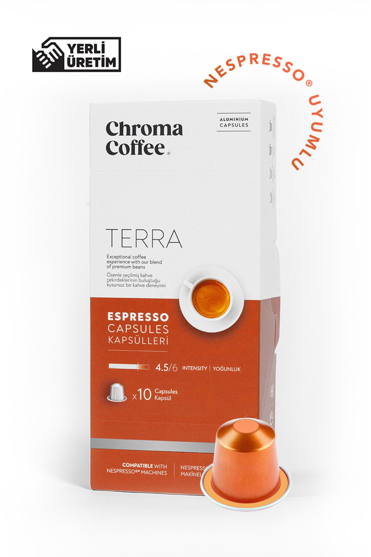 Chroma Coffee Terra 10 Adet Nespresso Uyumlu Kapsül Kahve