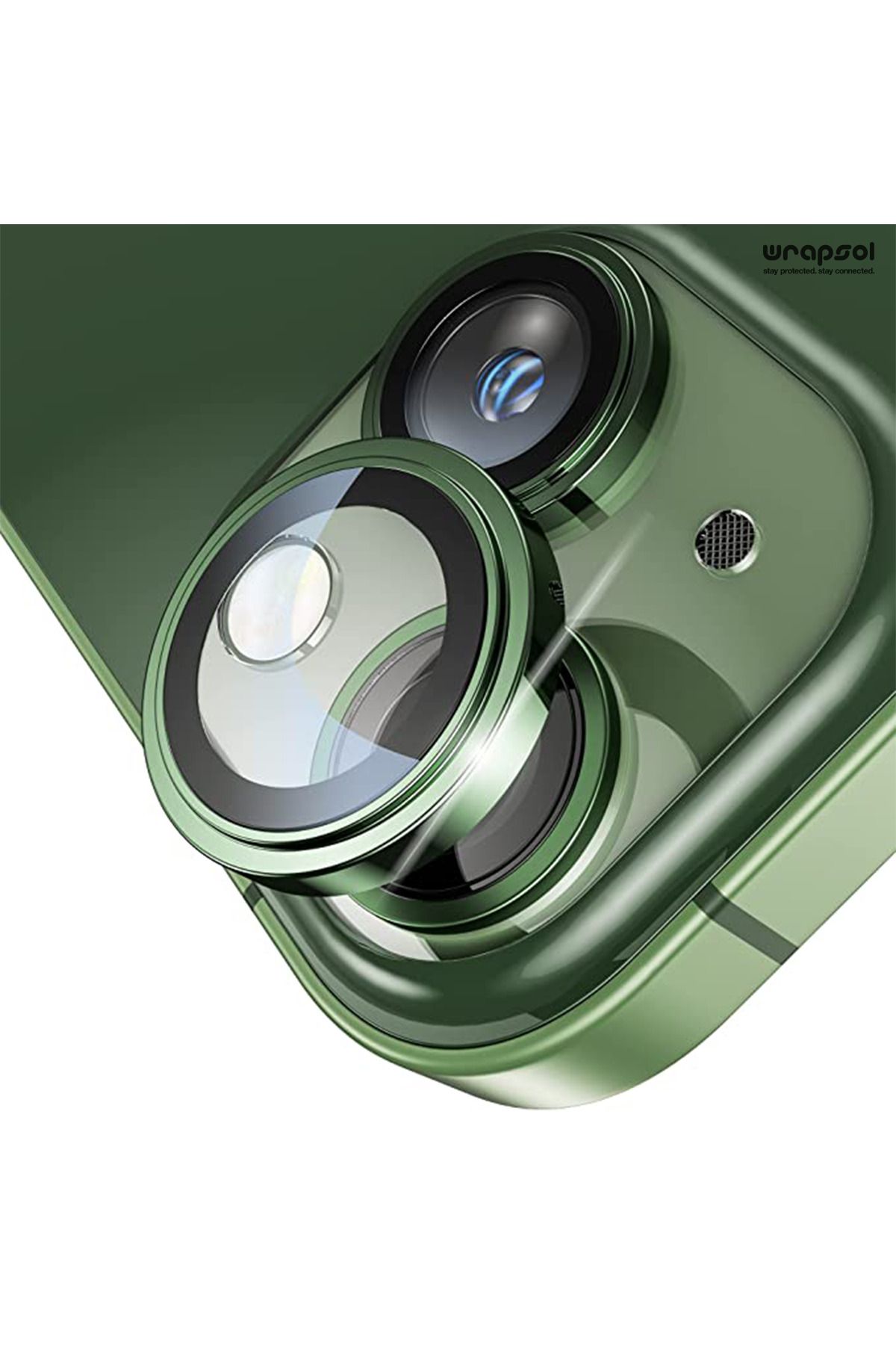 Wrapsol Iphone 13 Kamera Lens Koruyucu Yeşil