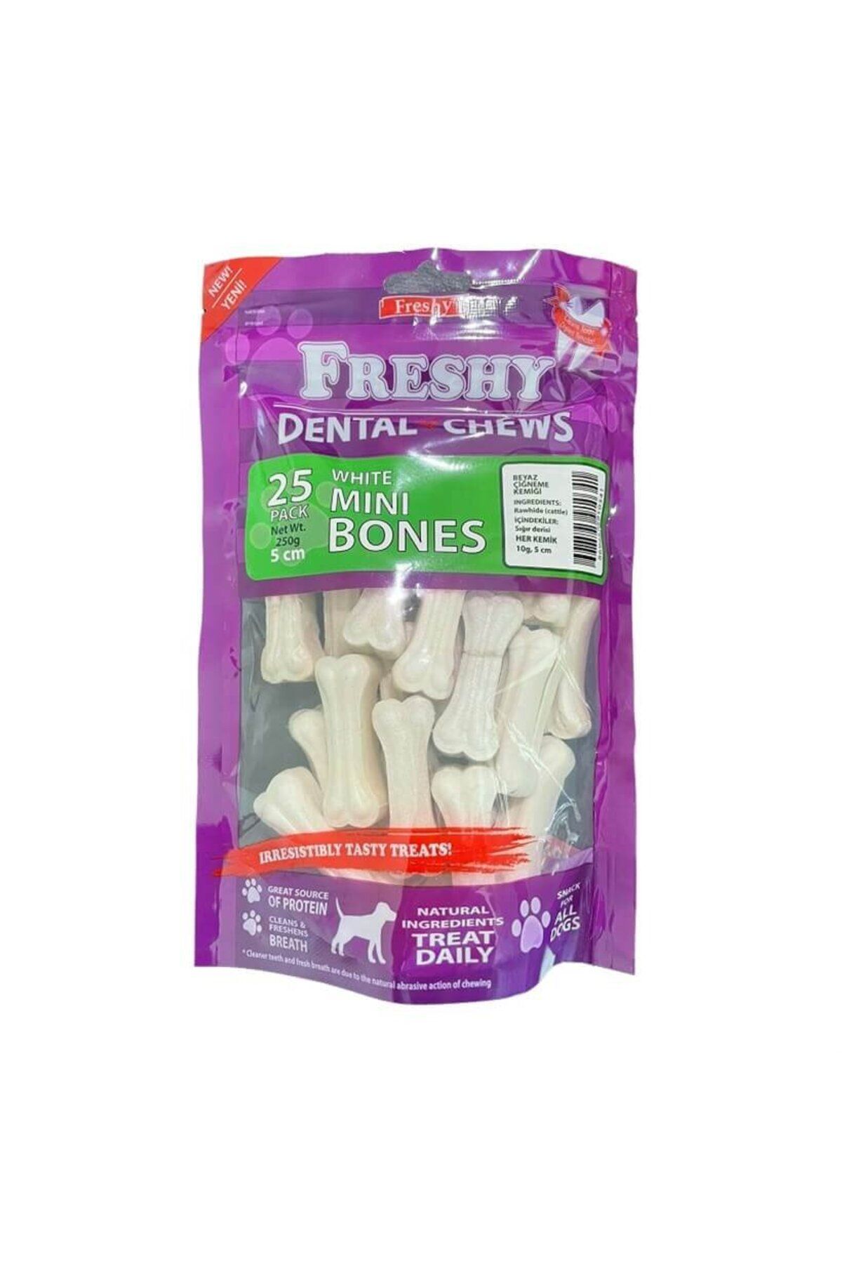 Freshy White Dental Bones 5 Cm 25 Li Paket