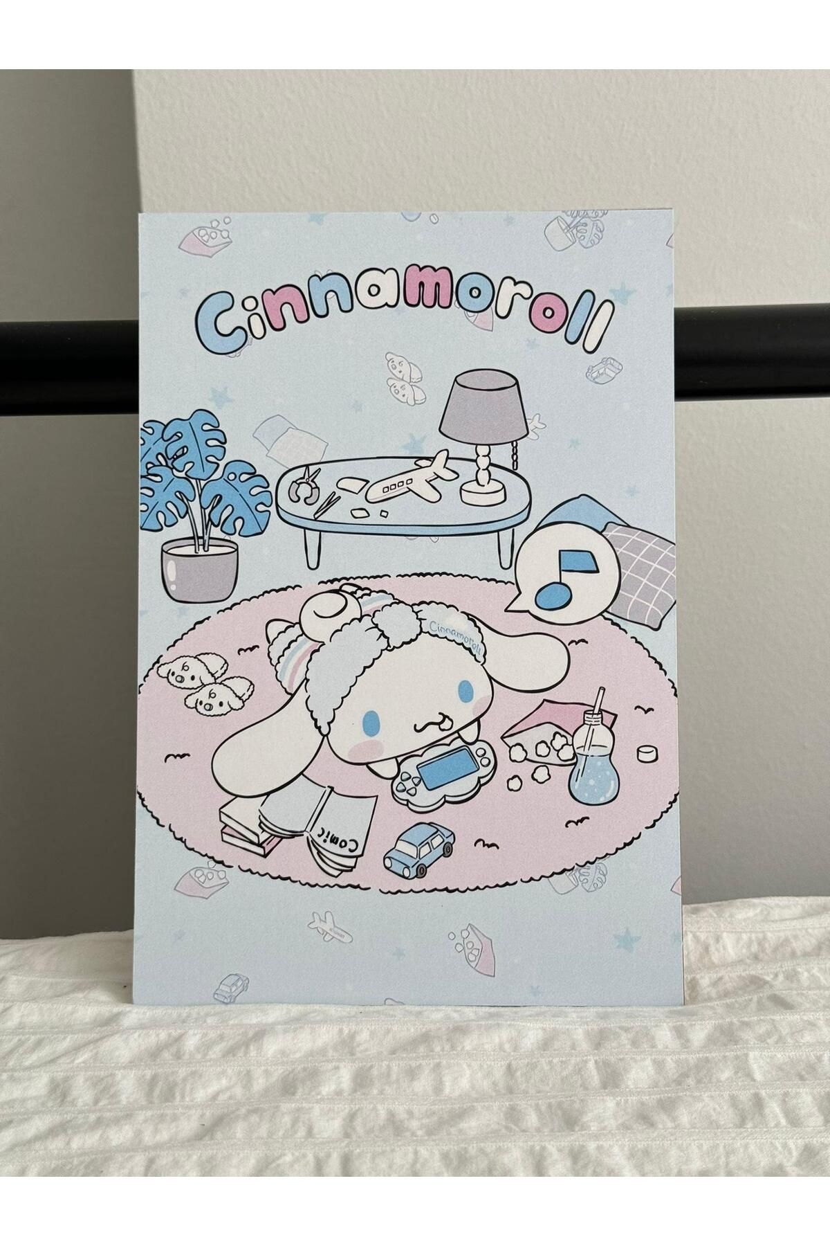 Planet Butik Cinnamoroll Feeling Vibes Ahşap Poster