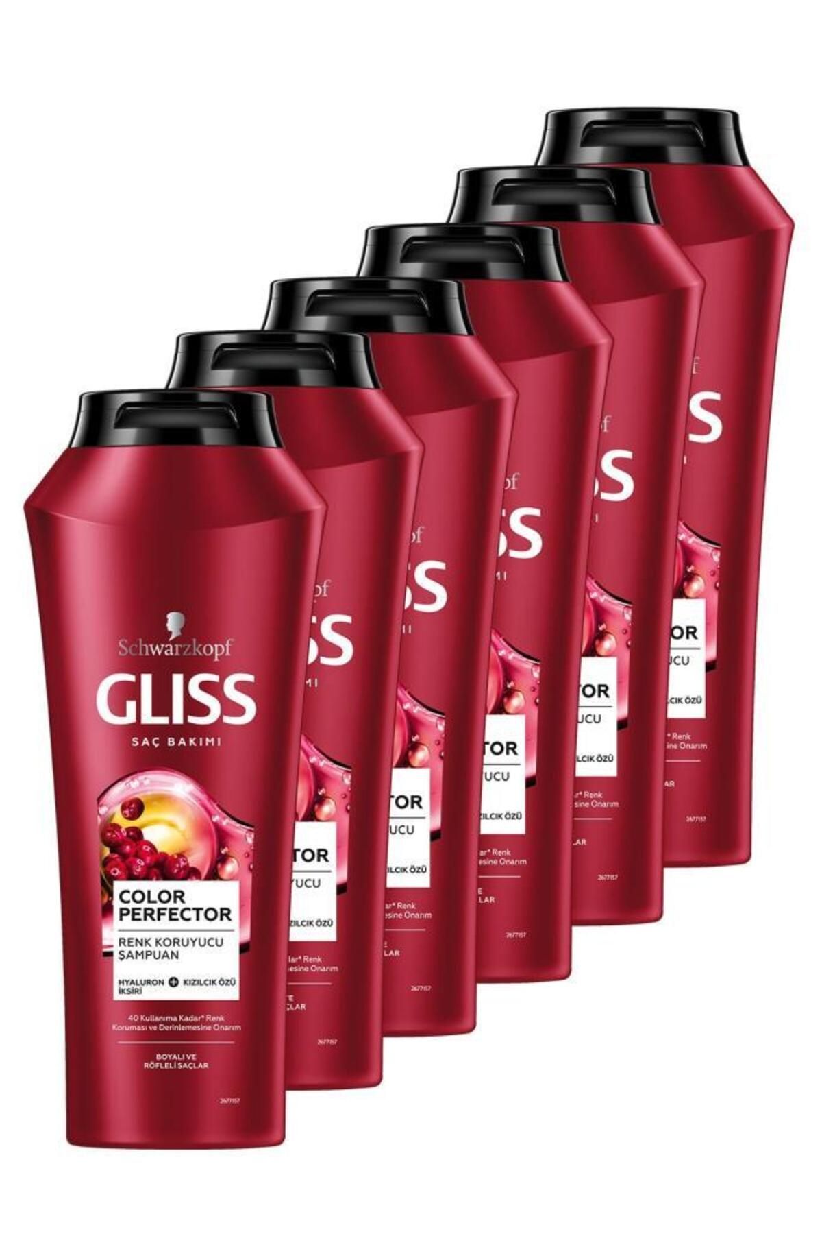 Gliss Glıss Color Perfector Renk Koruyucu Şampuan 500 ml X 6 Adet