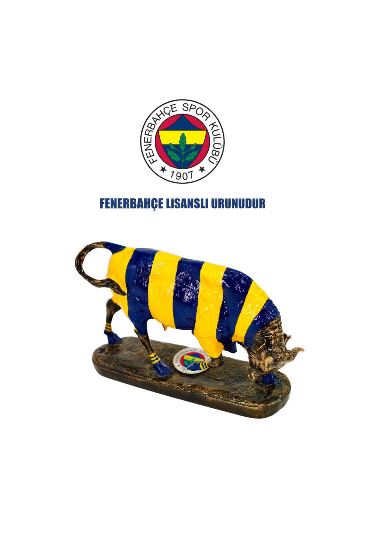 Fenerbahçe Lisanslı Fenerbahçe Kadıköy Boğa Biblo Heykeli