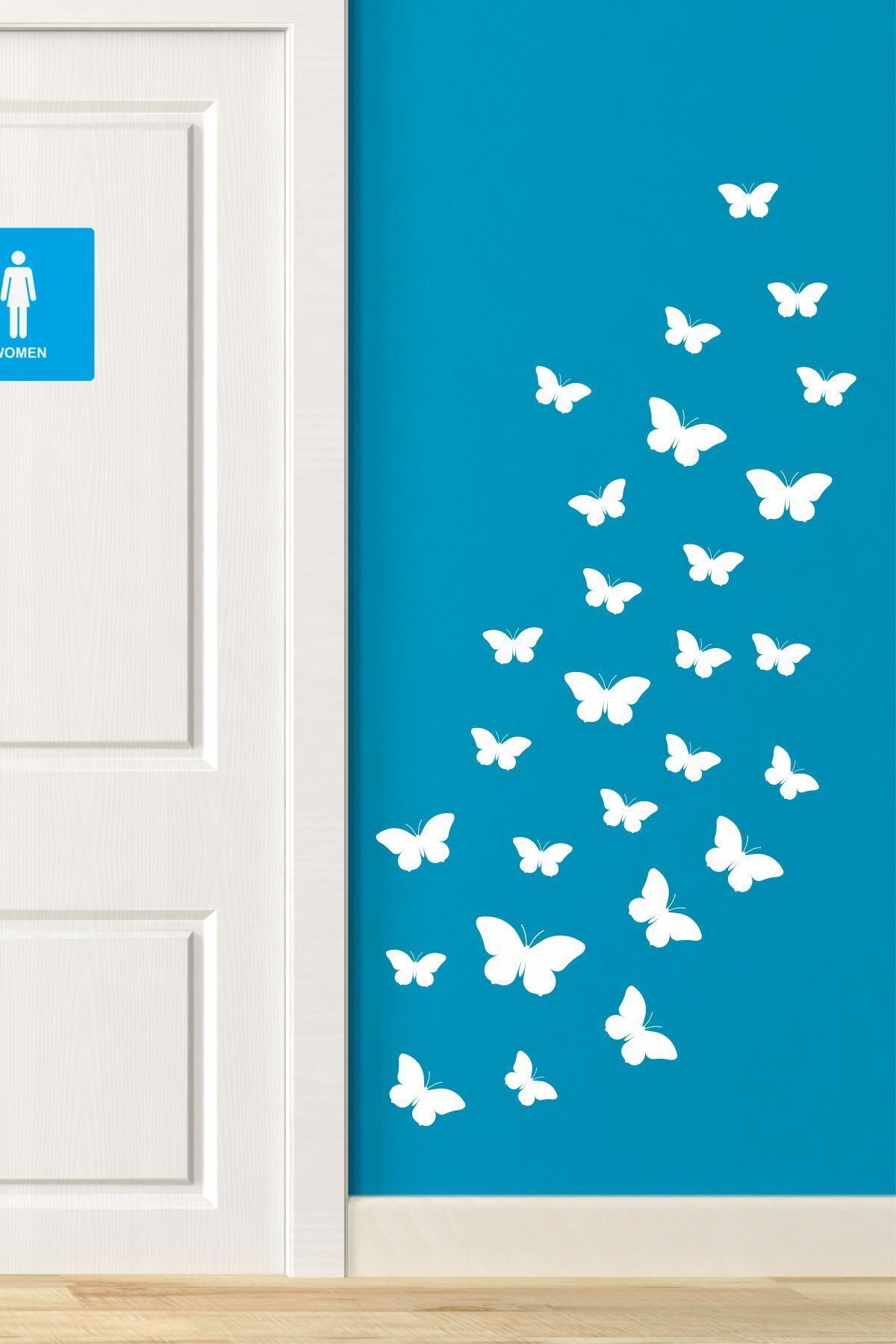 Tasarım Ada'sı Kelebekler Dekoratif Duvar Stickerı