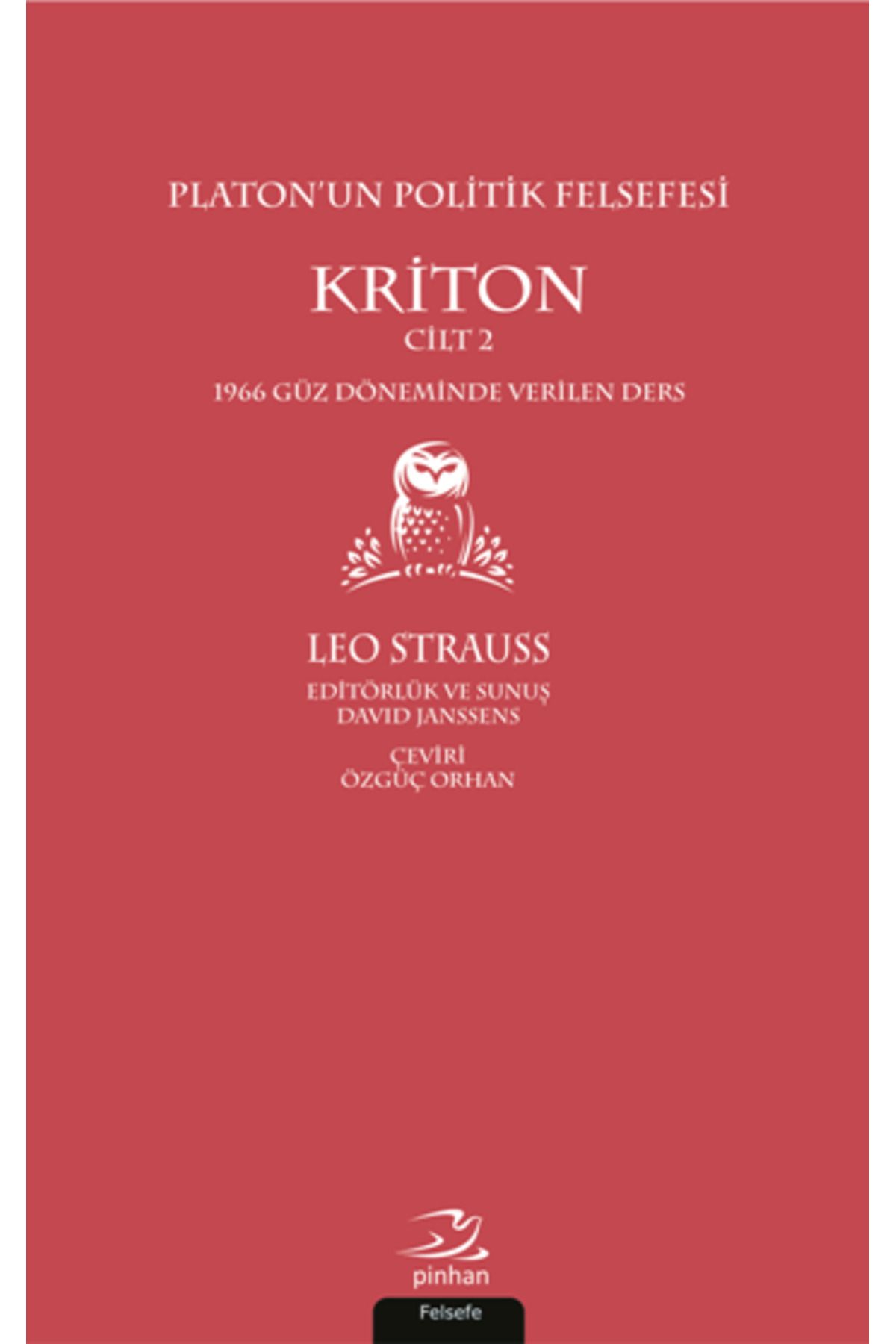 Pinhan Yayıncılık Platon'un Politik Felsefesi Kriton 2