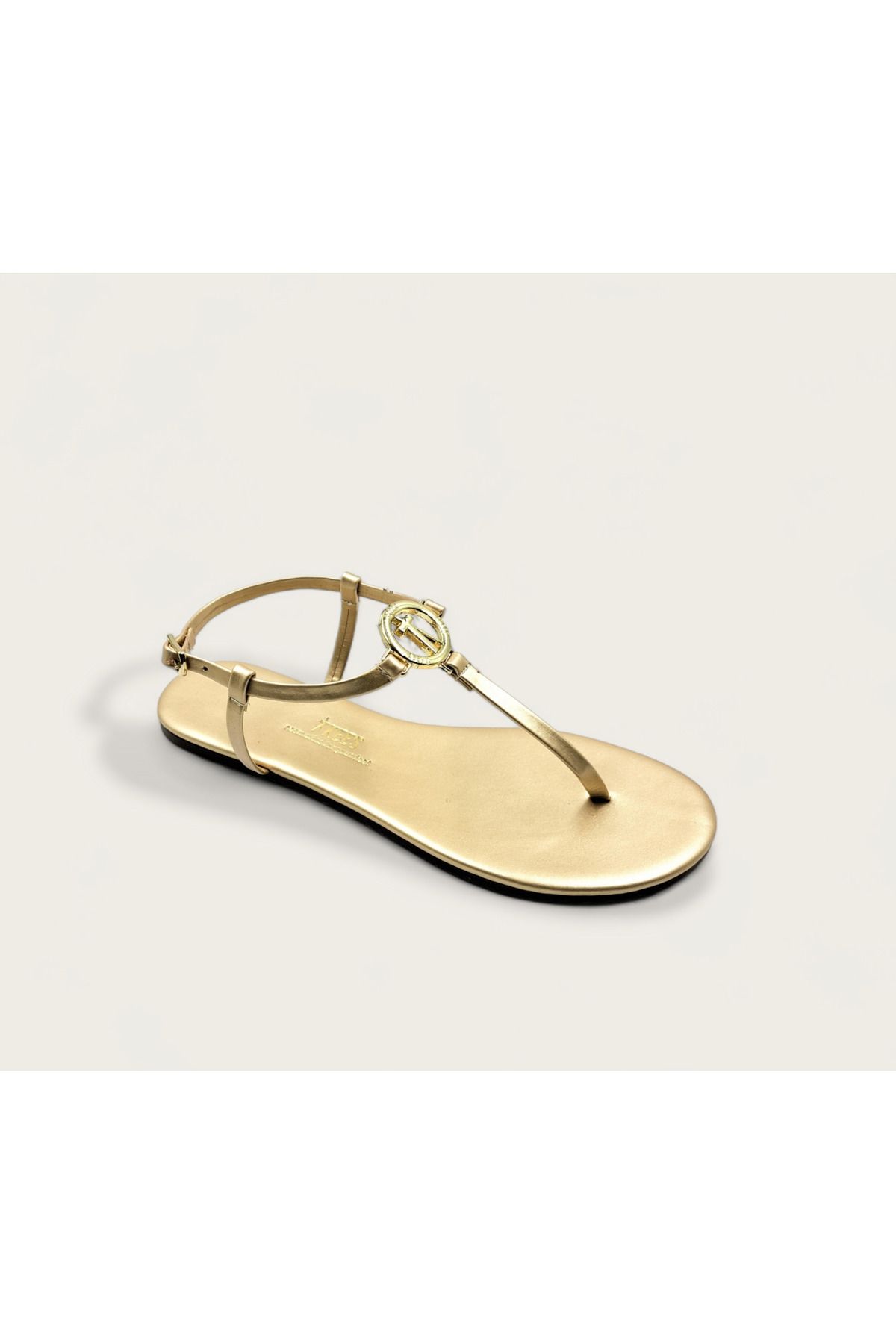 Tkees Tokalı Altın Gold Kadın Parmak Arası Sandalet