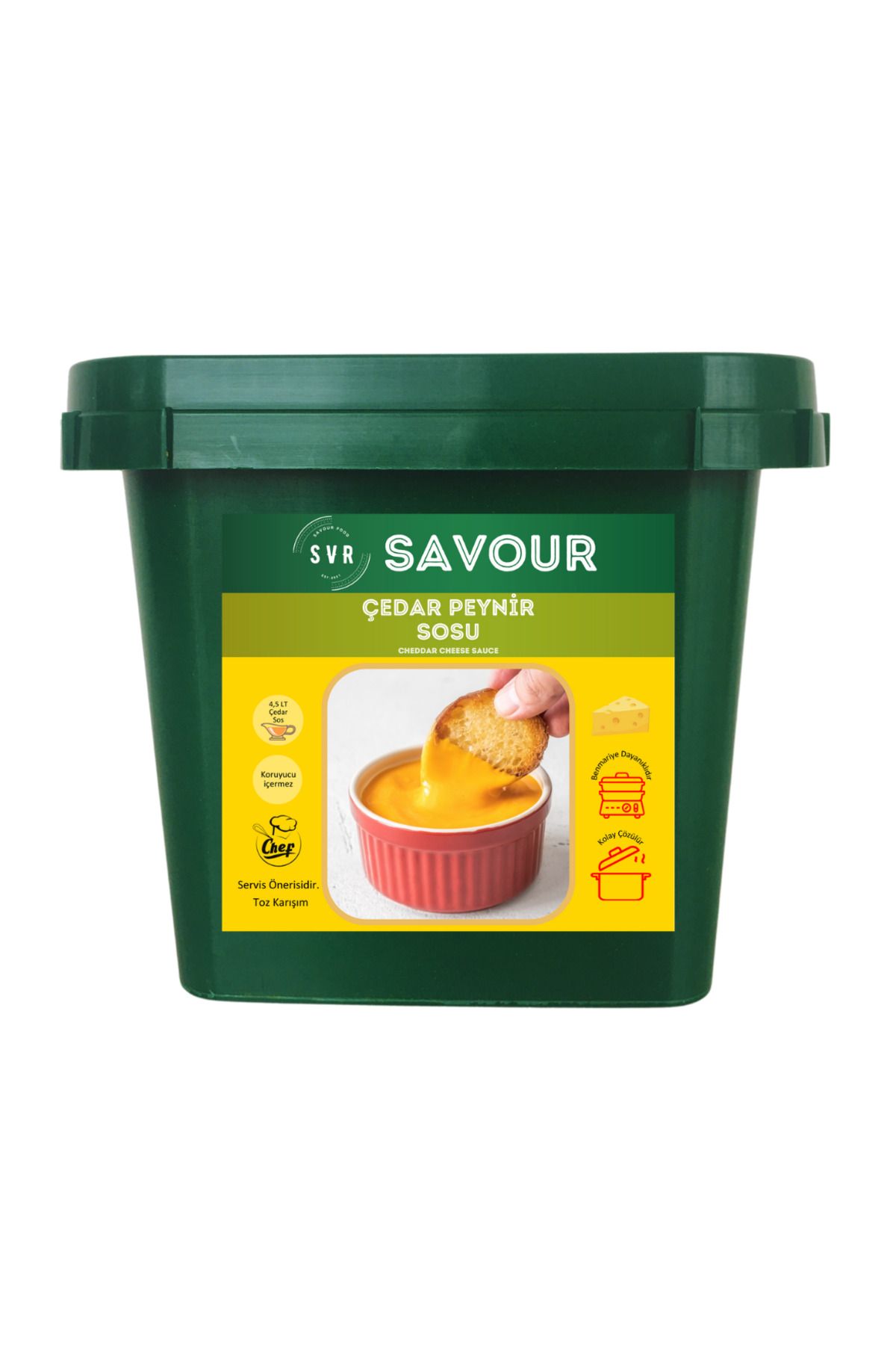 SVR Çedar Peynir Sosu ( Cheddar ) Toz Karışım - 500 gr