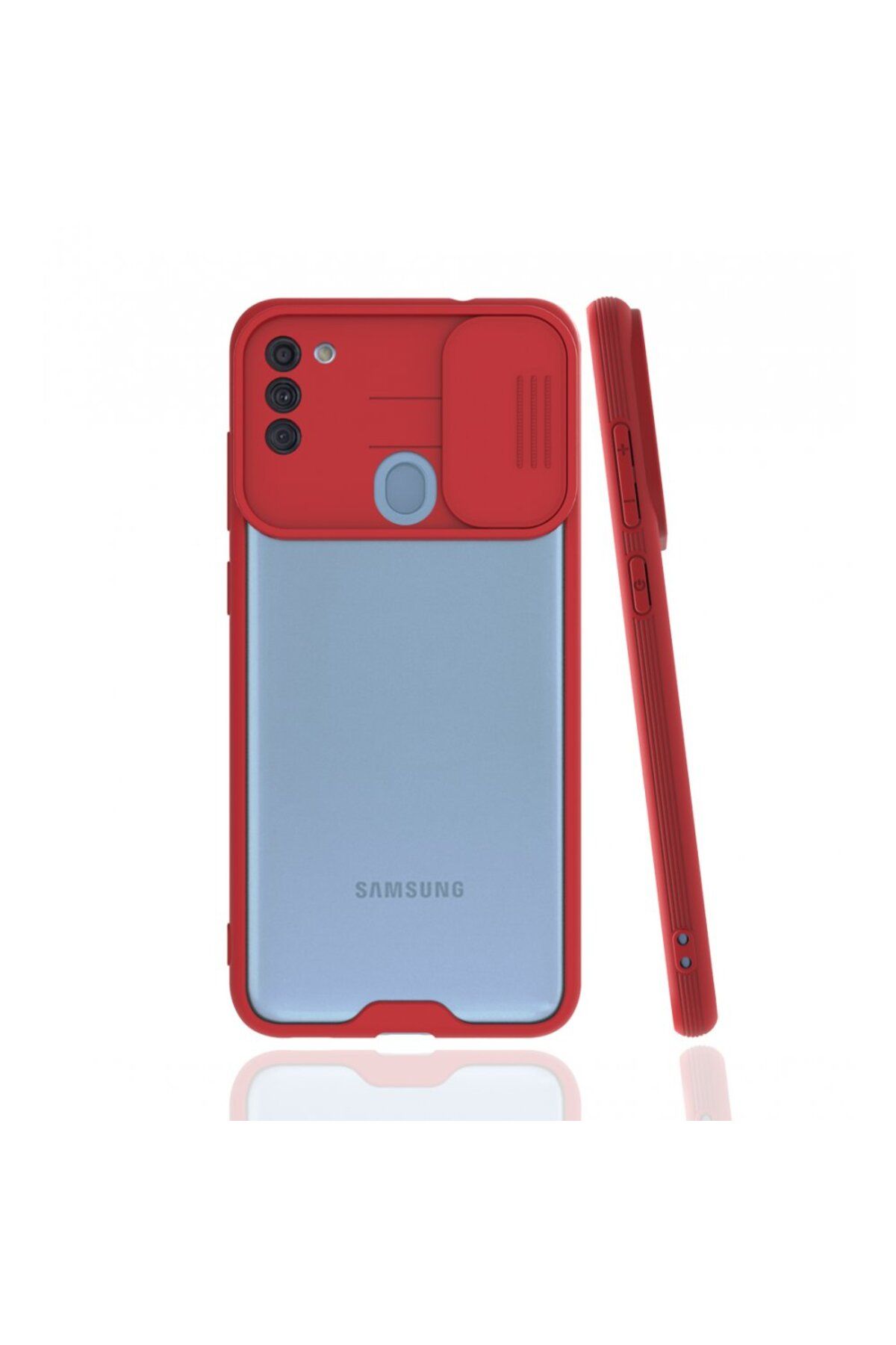 MENBOX Samsung Galaxy A11 Kılıf Platin Kamera Koruma Silikon