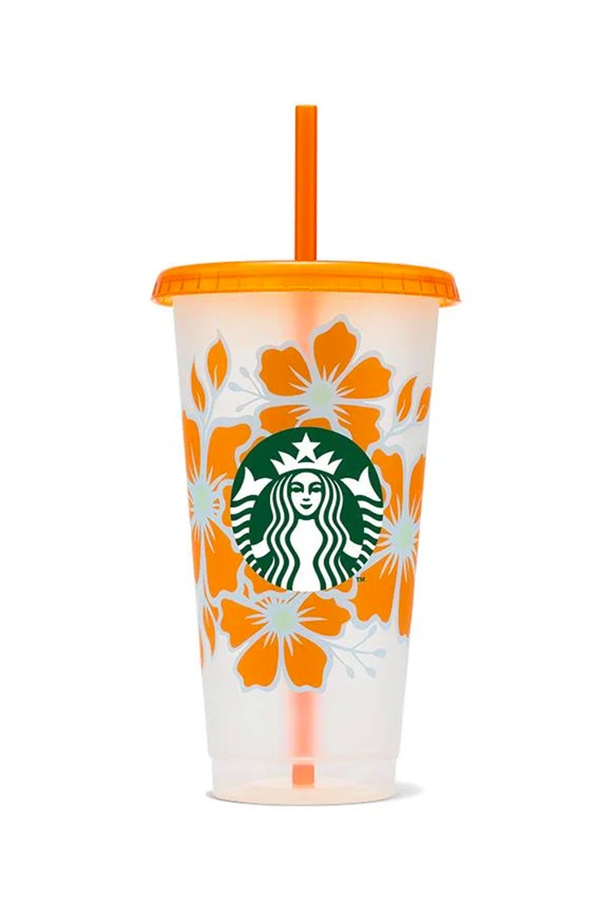 Starbucks Yeniden Kullanılabilir Soğuk İçecek Bardağı - Turuncu - 710 ml
