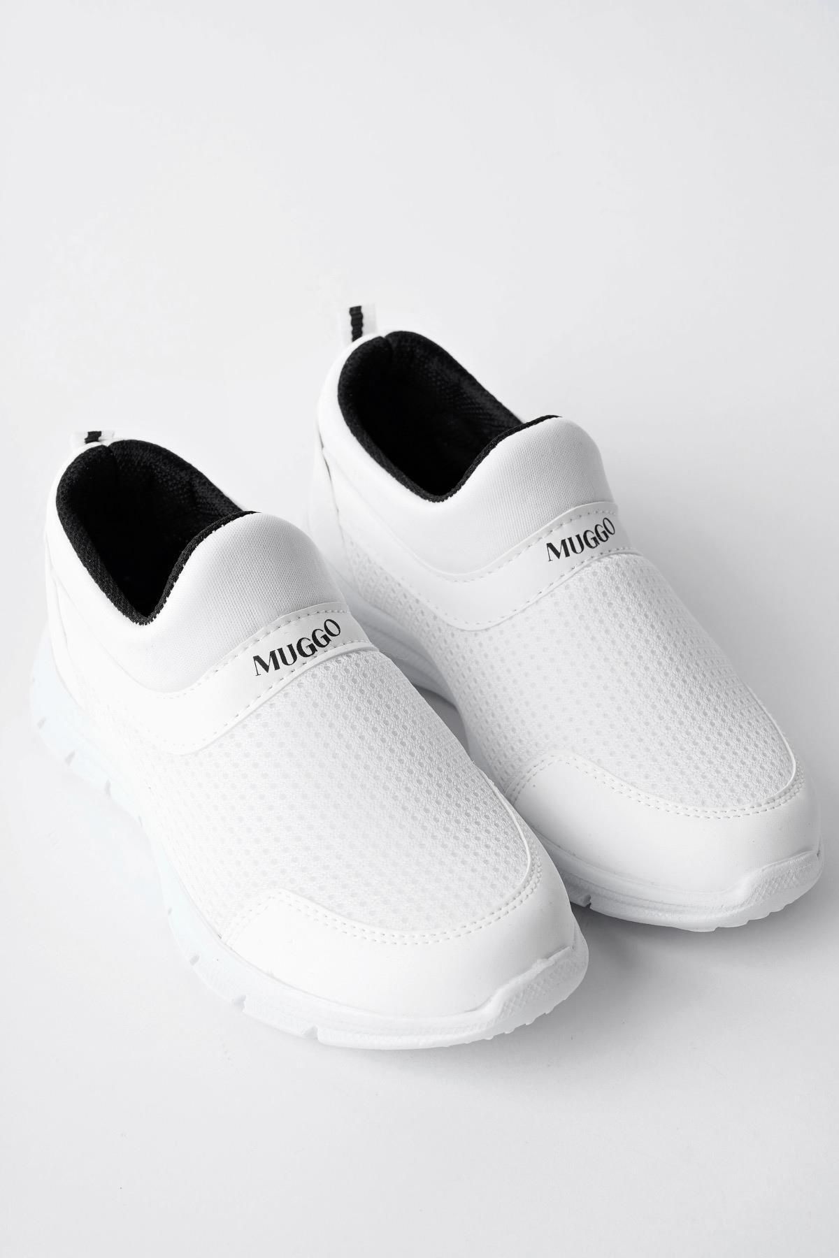 Muggo Pico Garantili Unisex Çocuk Bağcıksız Rahat Esnek Günlük Sneaker Spor Ayakkabı