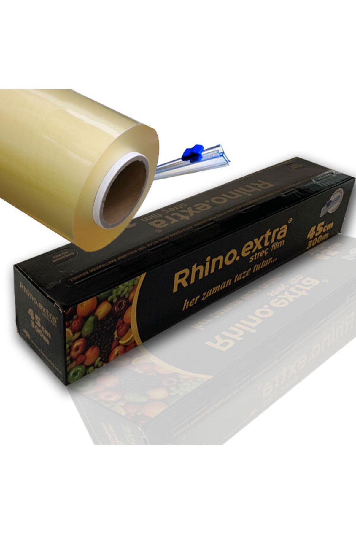 Rhino Streç Film 45 Cm X300 Metre 9 Mc. Kayar Kesme Bıçak Hediyeli