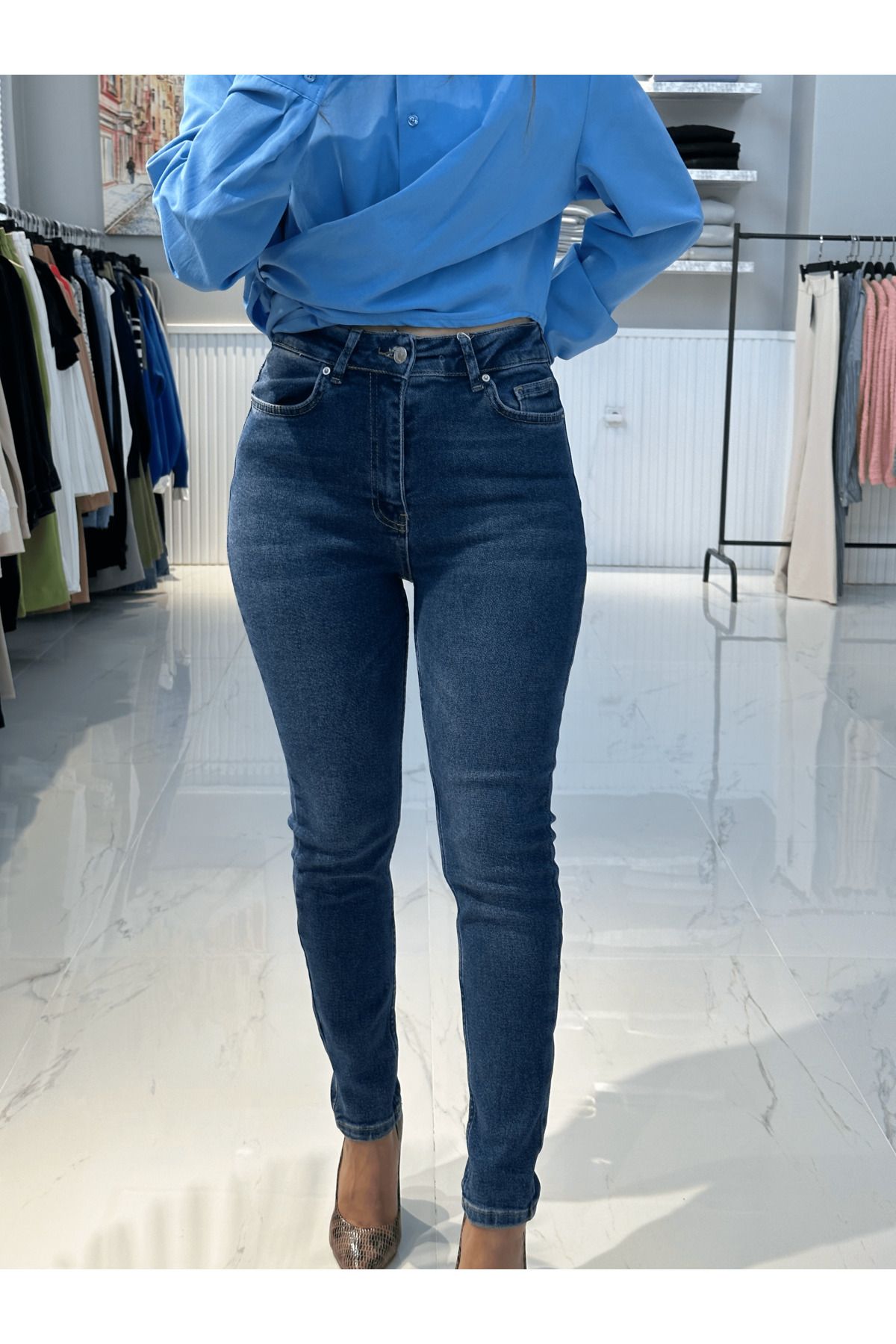 Dilvin Vintage Likralı Jean