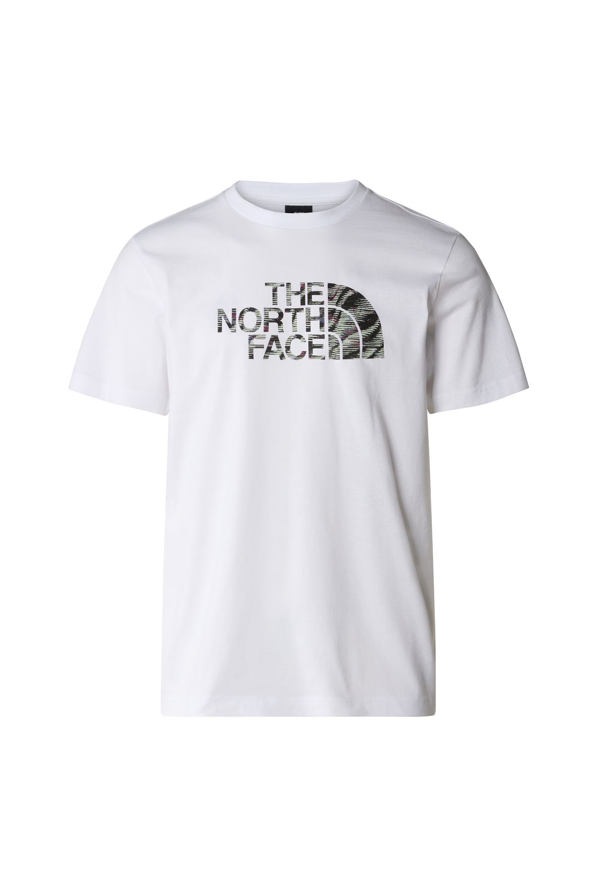 The North Face M S/s Easy Tee Erkek Beyaz-siyah Tshirt Nf0a87n5ypo1