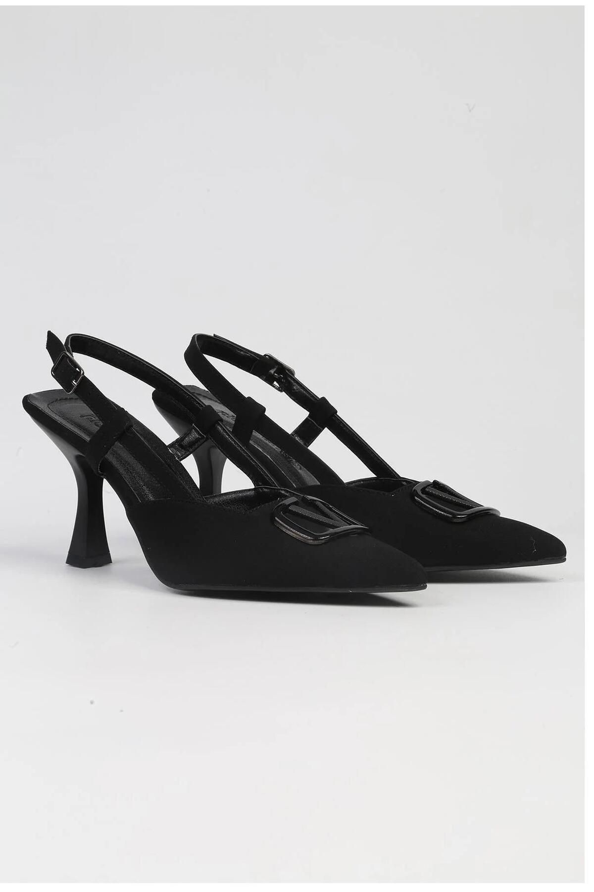 Pierre Cardin PC-53005 Siyah Kadın Topuklu Ayakkabı