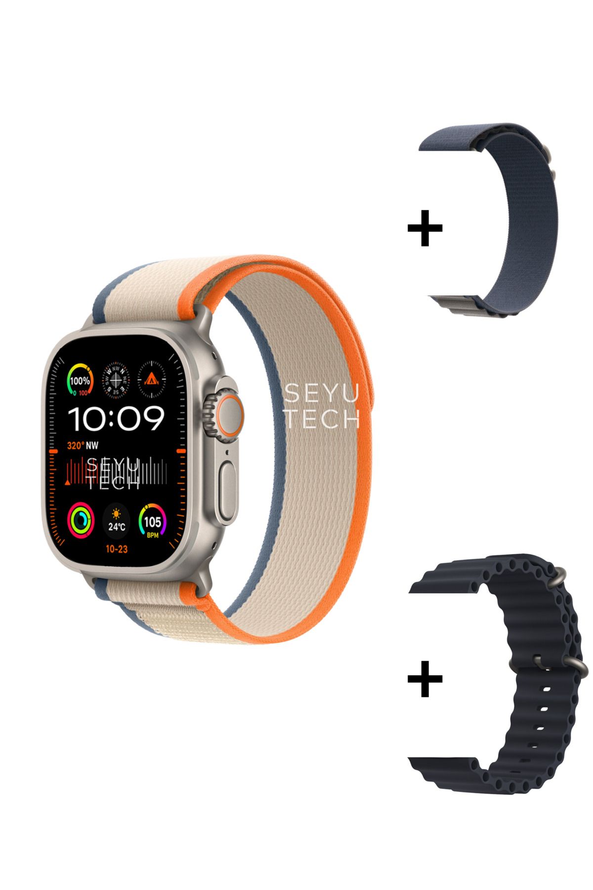 SeyuTech Watch 9 Ultra 2 Amoled Akıllı Saat Iphone Ve Android Tüm Telefonlara Uyumlu Amoled Smartwatch