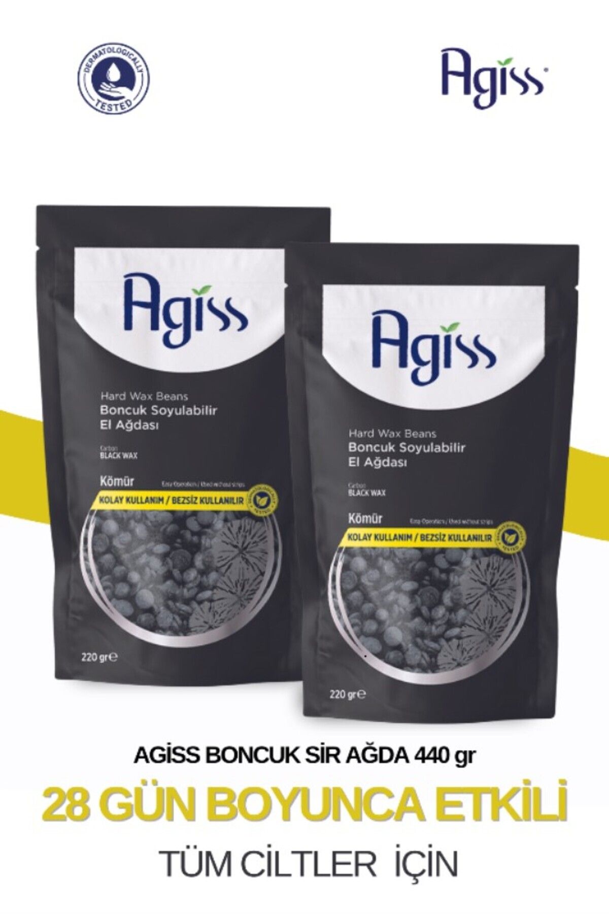 AGISS 2 Adet Tüm Ciltler Için Boncuk Soyulabilir Inci El Ağdası Carbon