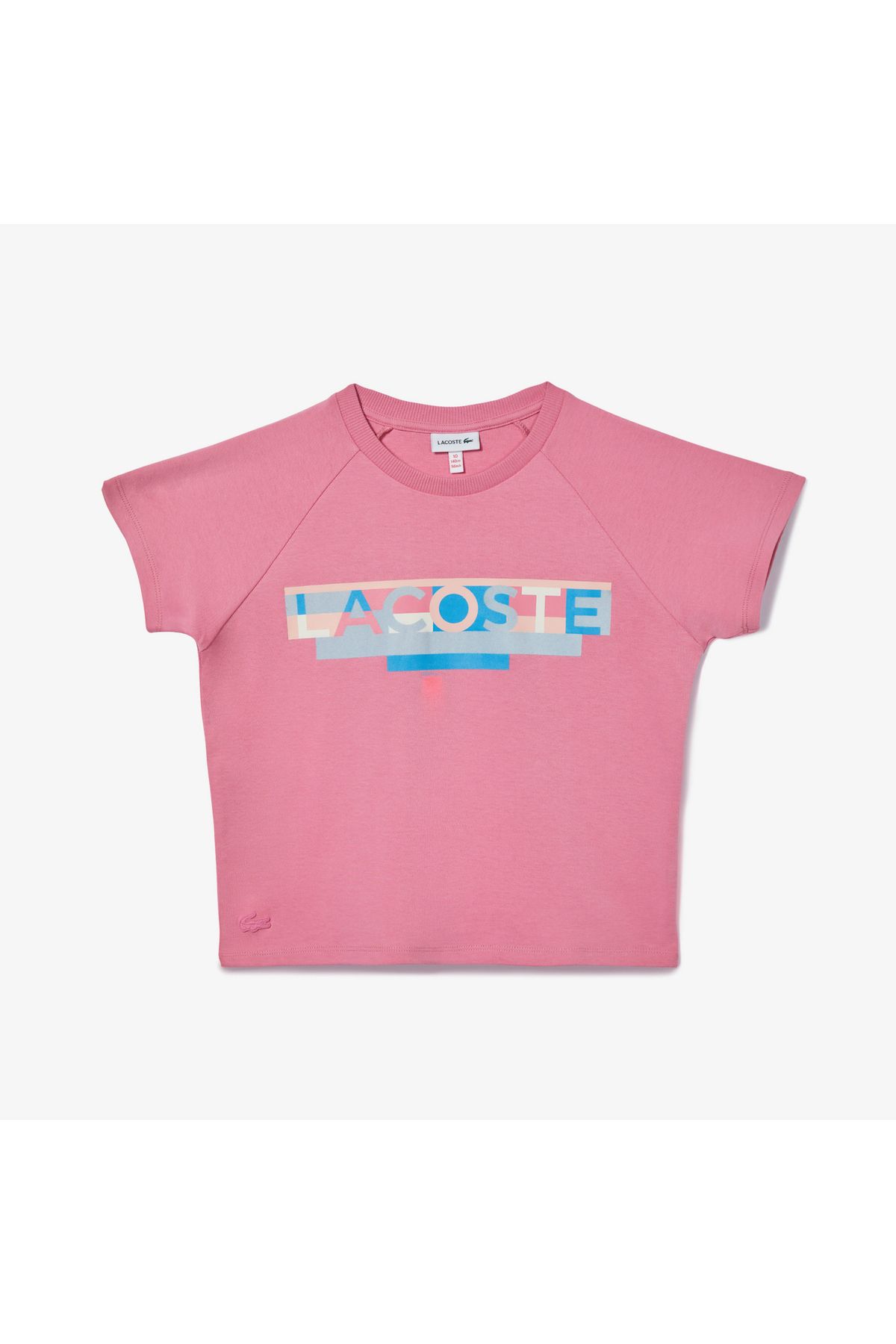 Lacoste Çocuk Baskılı Pembe T-shirt