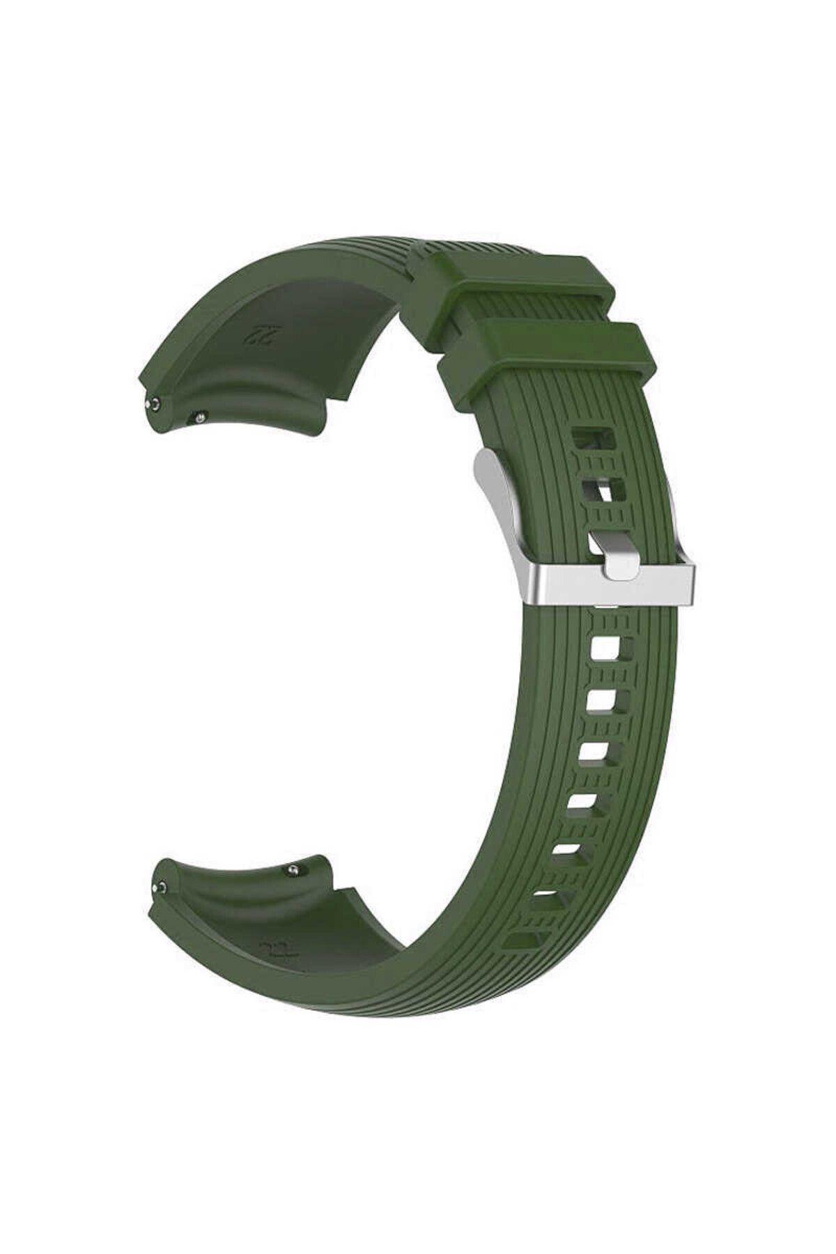 Pilanix FERRO Watch L19 20 MM İçin Klasik Model Ayarlanabilir Çizgili Silikon Kayış-Kordon KRD-18