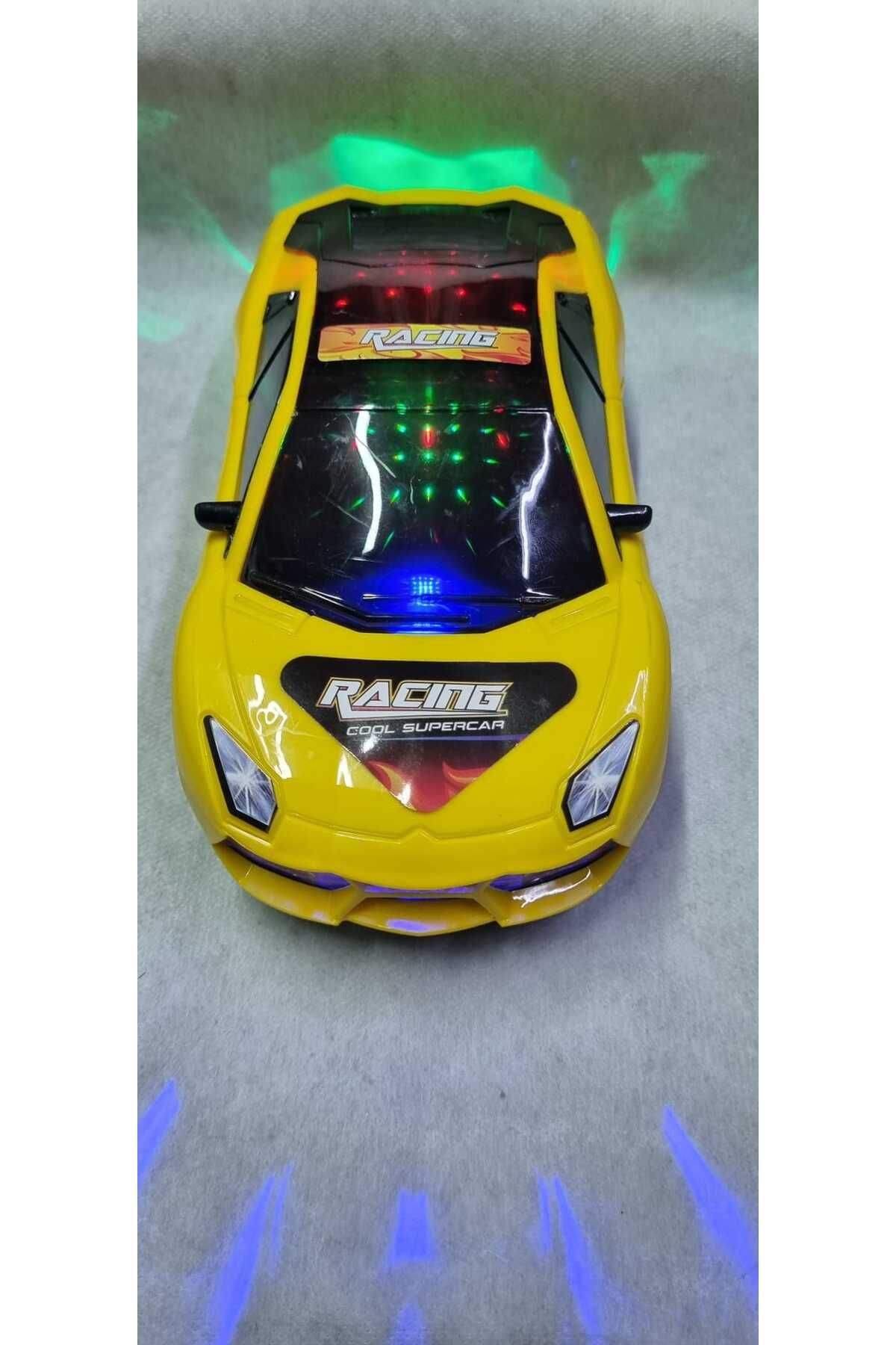 MTM Oyuncak Yarış Arabası Pilli Çarptıkça Yön Değiştiren 3D Işıklı Sesli Yarış Arabası