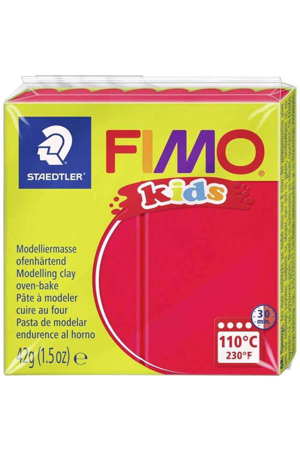Staedtler Fimo Kids Modelleme Kili 42 g Red Glitter 212