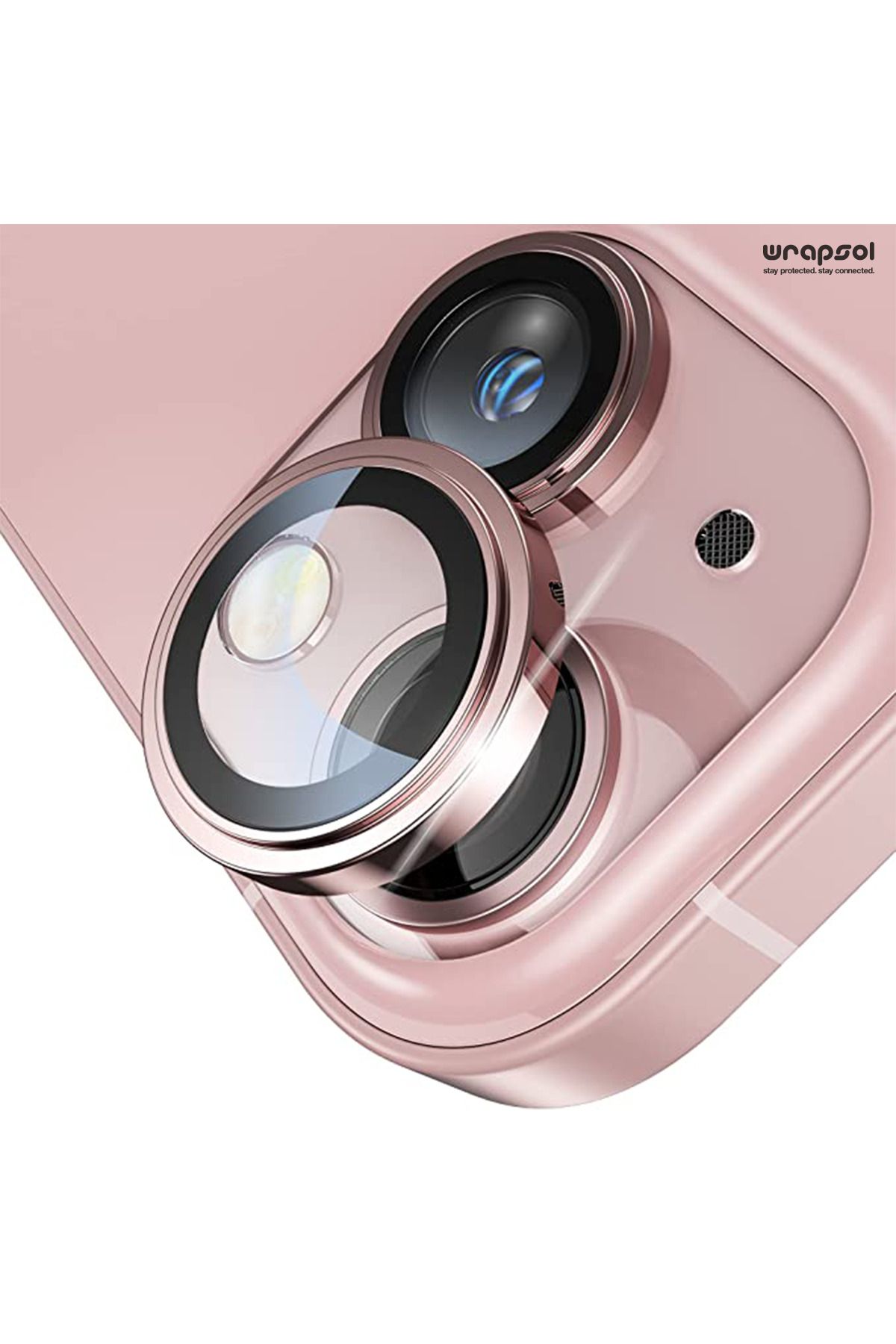 Wrapsol Iphone 13 Kamera Lens Koruyucu Pembe