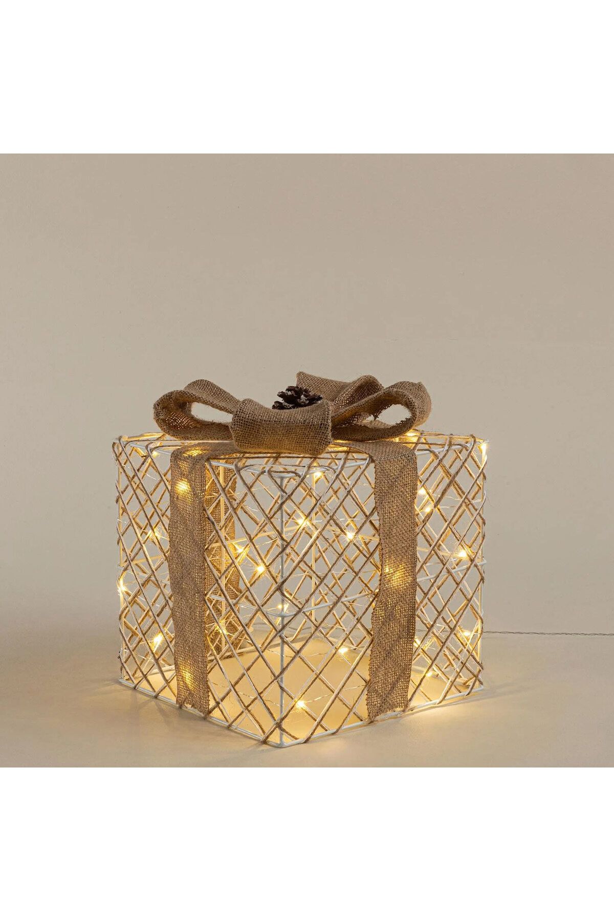 Chakra Giftbox Işıklı Dekoratif Obje 25 Cm Natural