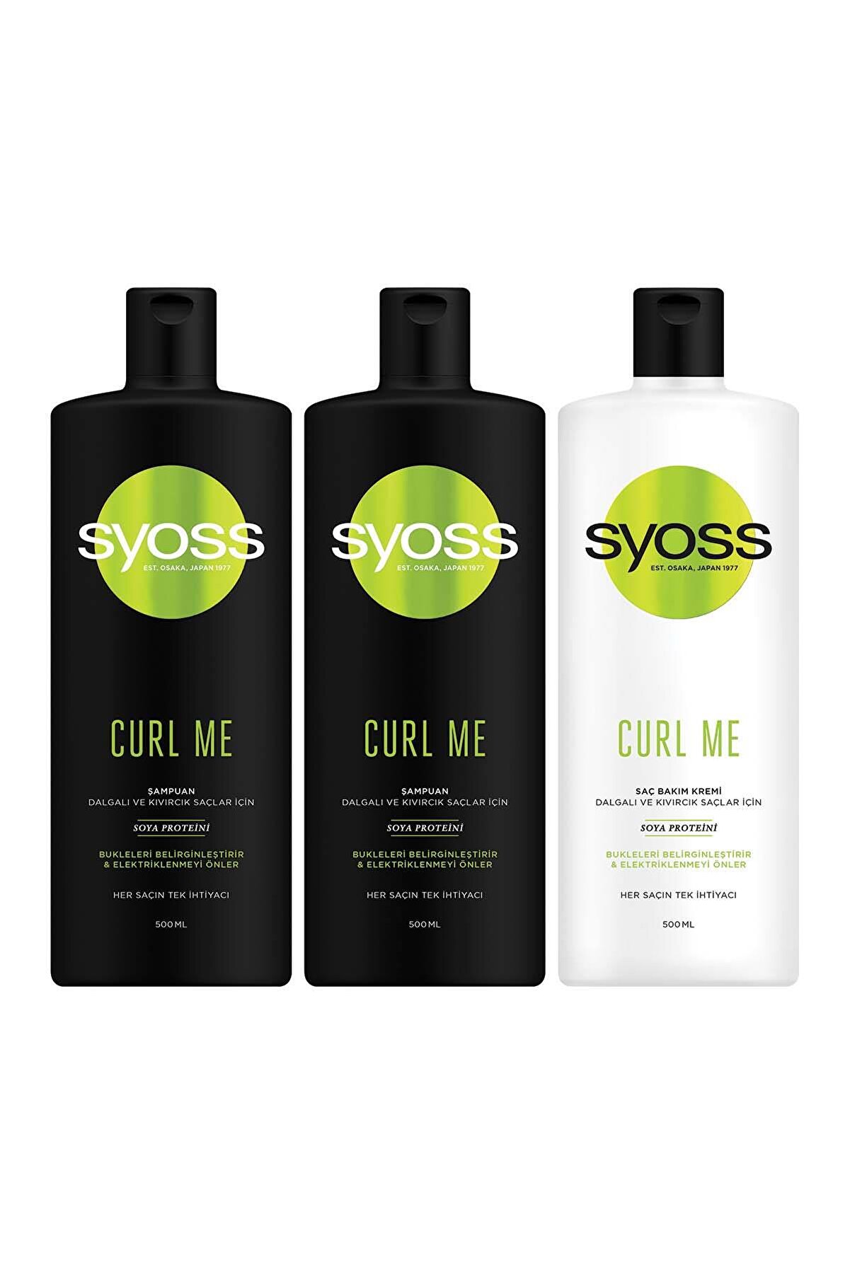 Syoss Curl Me Bukle Belirginleştirici Şampuan 500 ml Saç Kremi 500 ml
