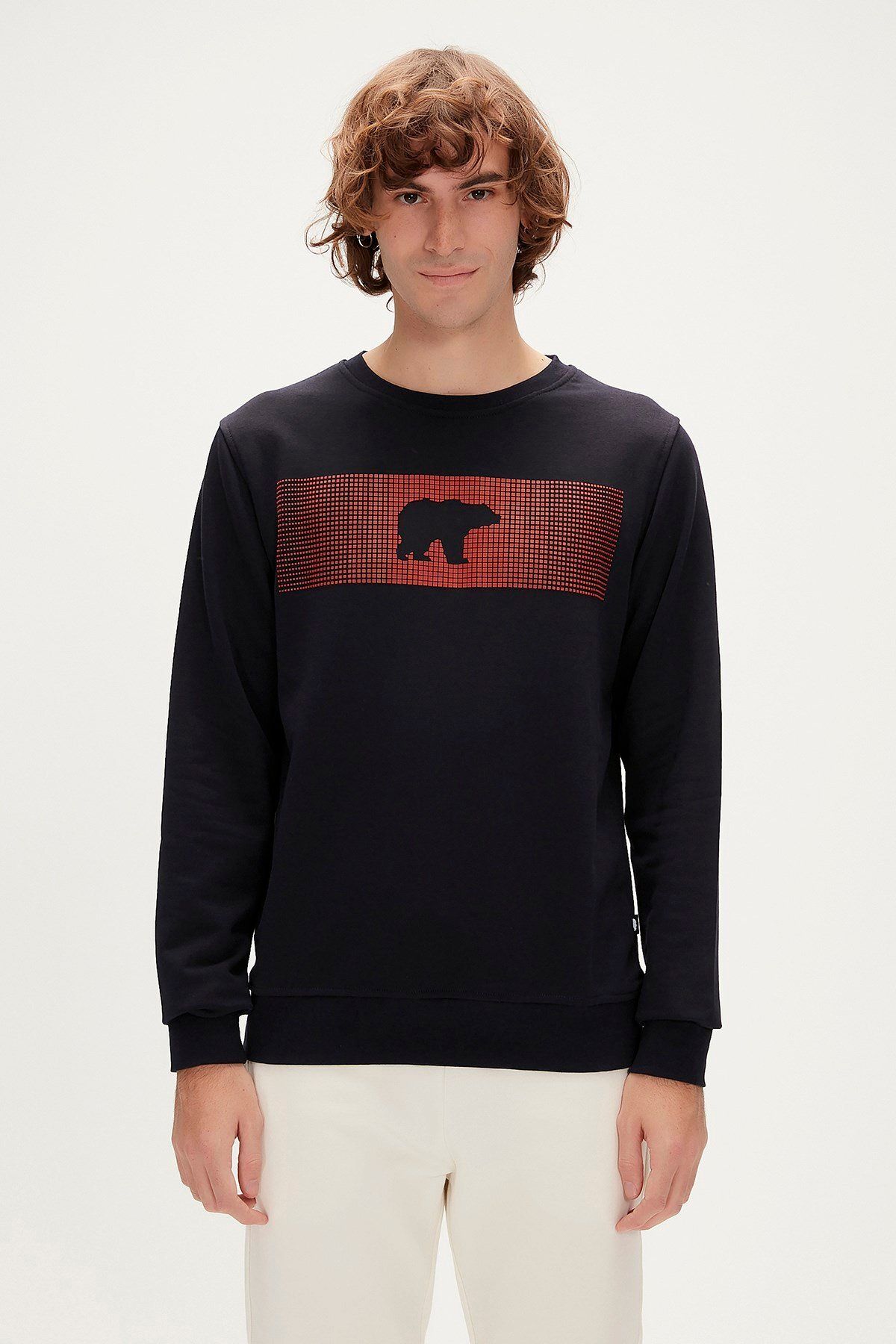 Bad Bear Fancy Crewneck Lacivert 3d Baskılı Erkek Sweatshirt