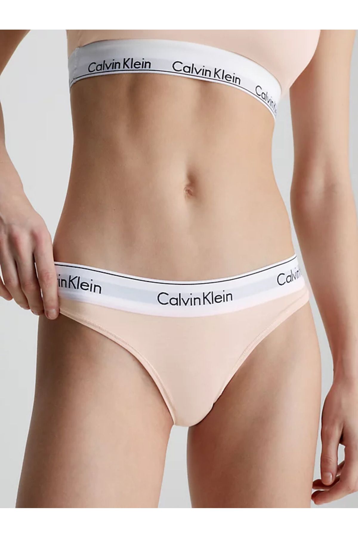 Calvin Klein Kadın Marka Logolu Elastik Bantlı Günlük Kullanıma Uygun Pembe Külot 0000f3786e-2nt