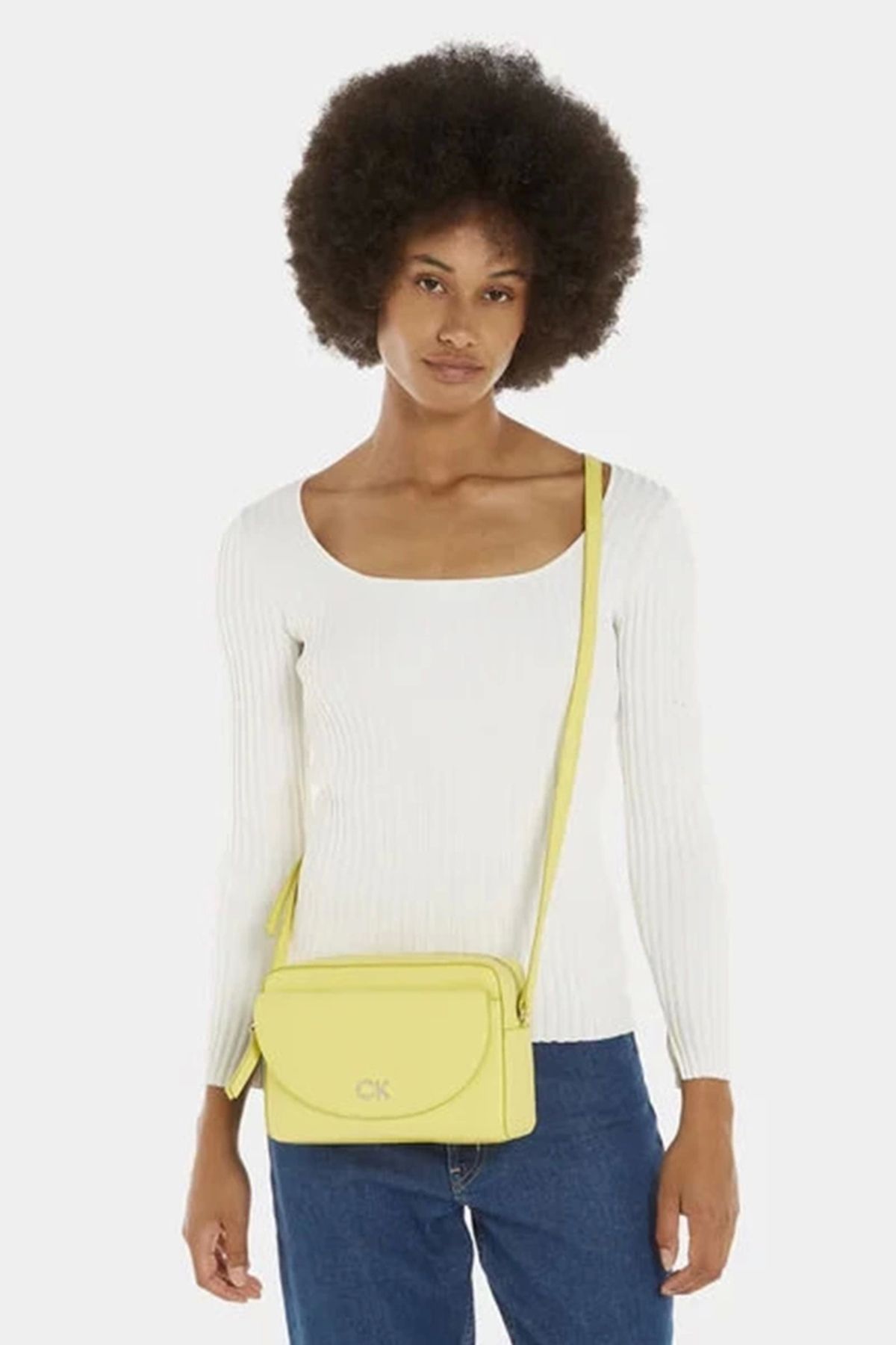 Calvin Klein Günlük Sarı Askılı Çanta 0. XS, 34,