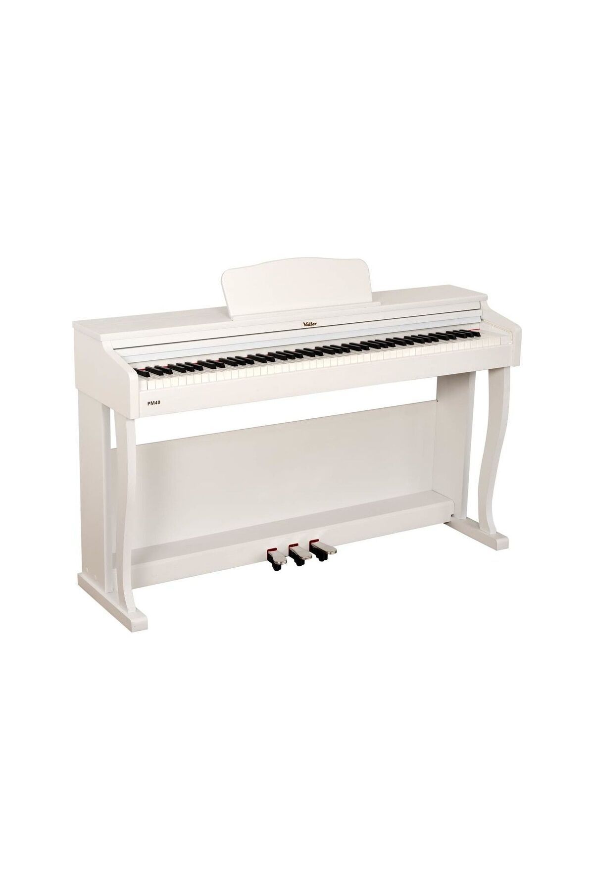 VALLER PM40W Beyaz Tuş Hassasiyetli USB Bağlantılı Dijital Piyano