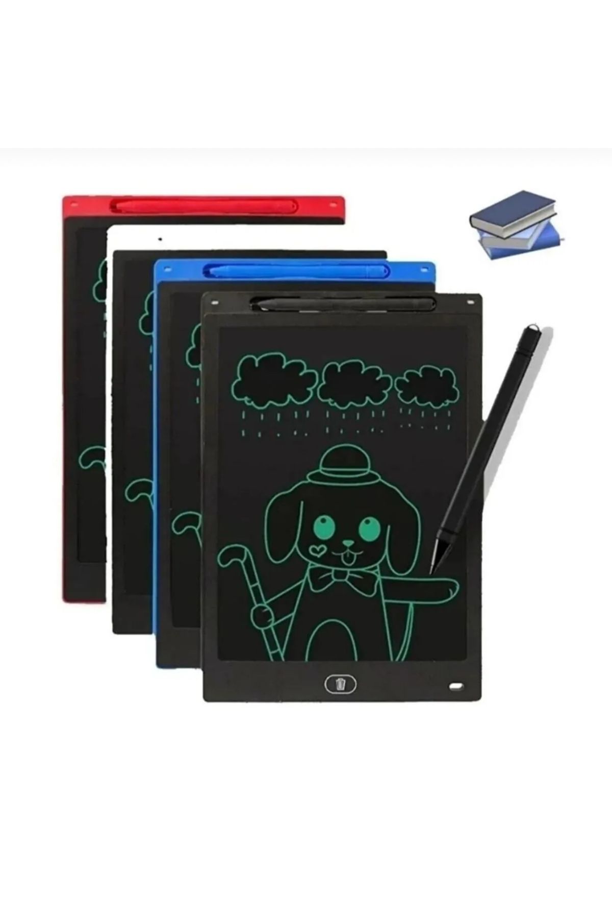 TİVENS Çok Renkli Tablet Lcd 8.5 Inç Dijital Kalemli Çizim Yazı Tahtası Grafik Not Yazma Eğitim Tableti