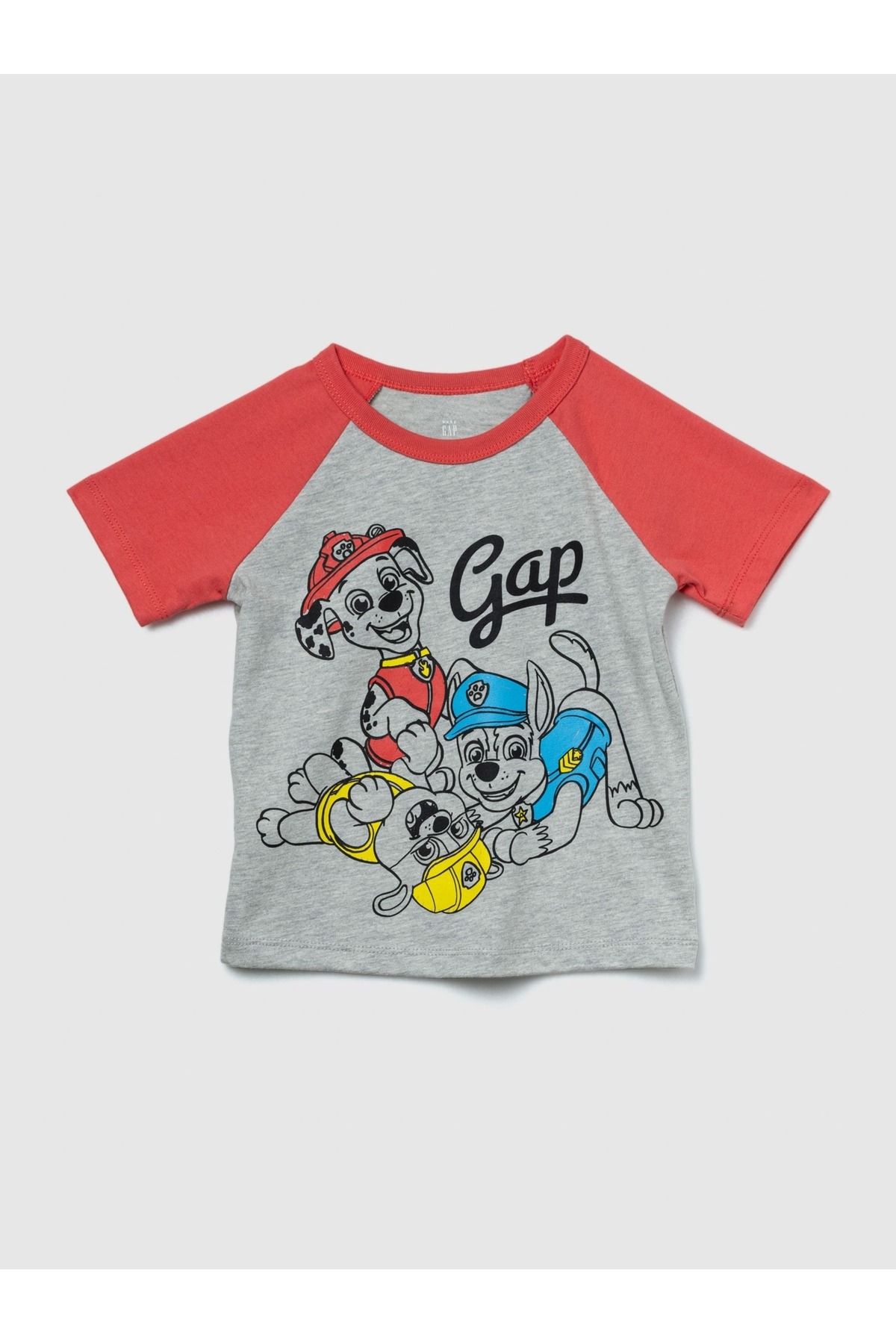 GAP Erkek Bebek Gri Gap Logo Paw Patrol Grafikli T-Shirt