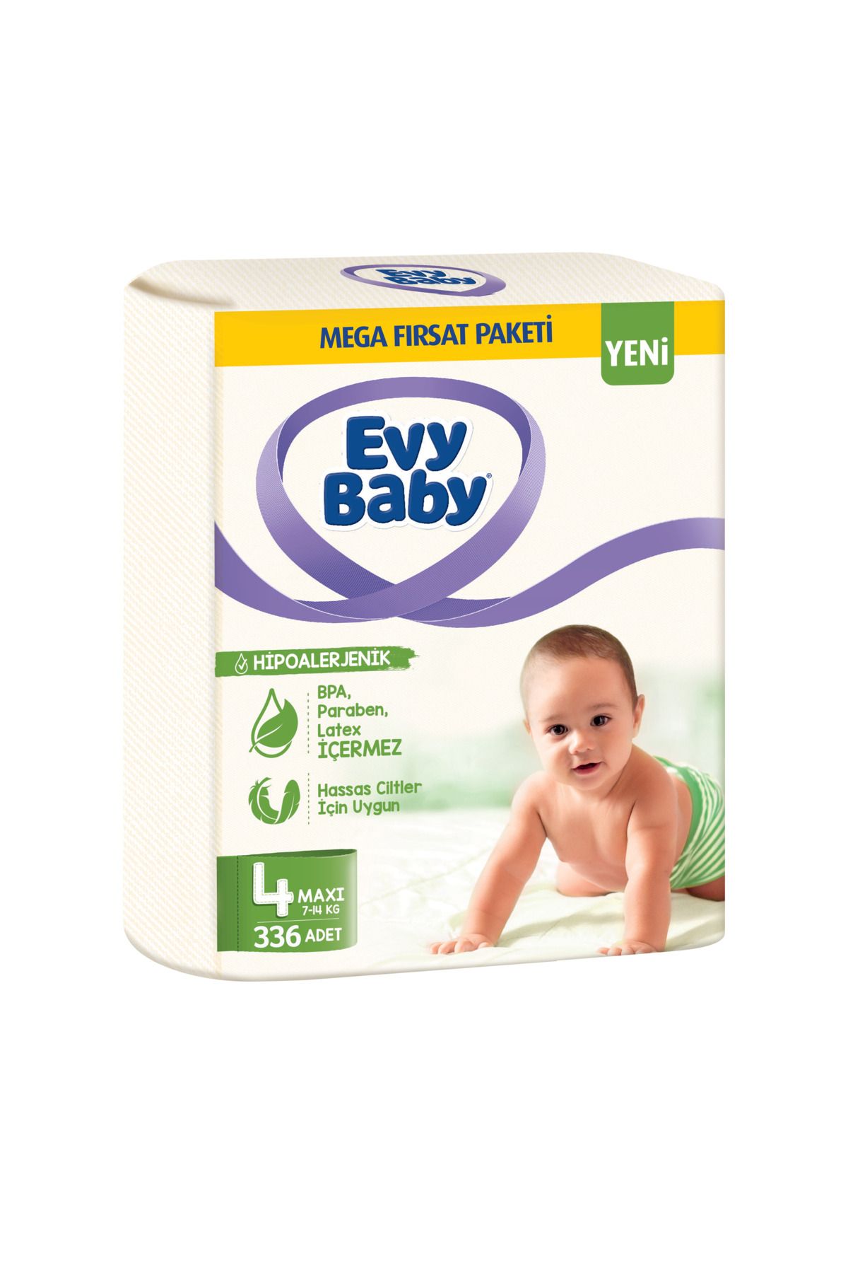 Evy Baby Bebek Bezi Mega Fırsat Paketi 4 Numara 336 Adet