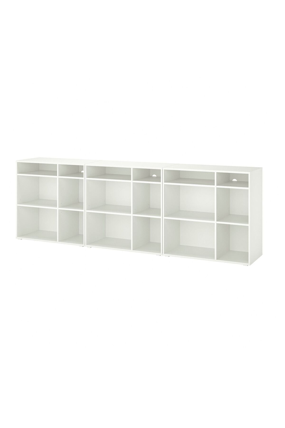 IKEA açık dolap, beyaz, 286x37x90 cm