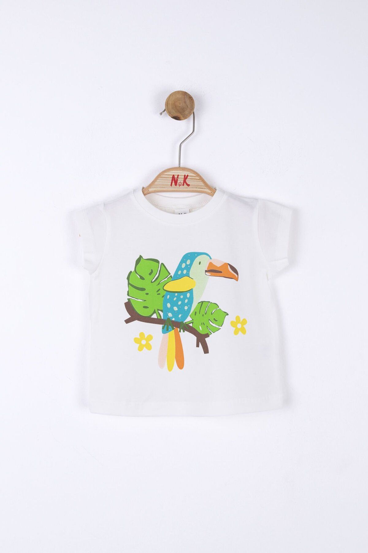 Nk Kids Nk Beyaz Papağan T-Shirt  (1-4 Size)