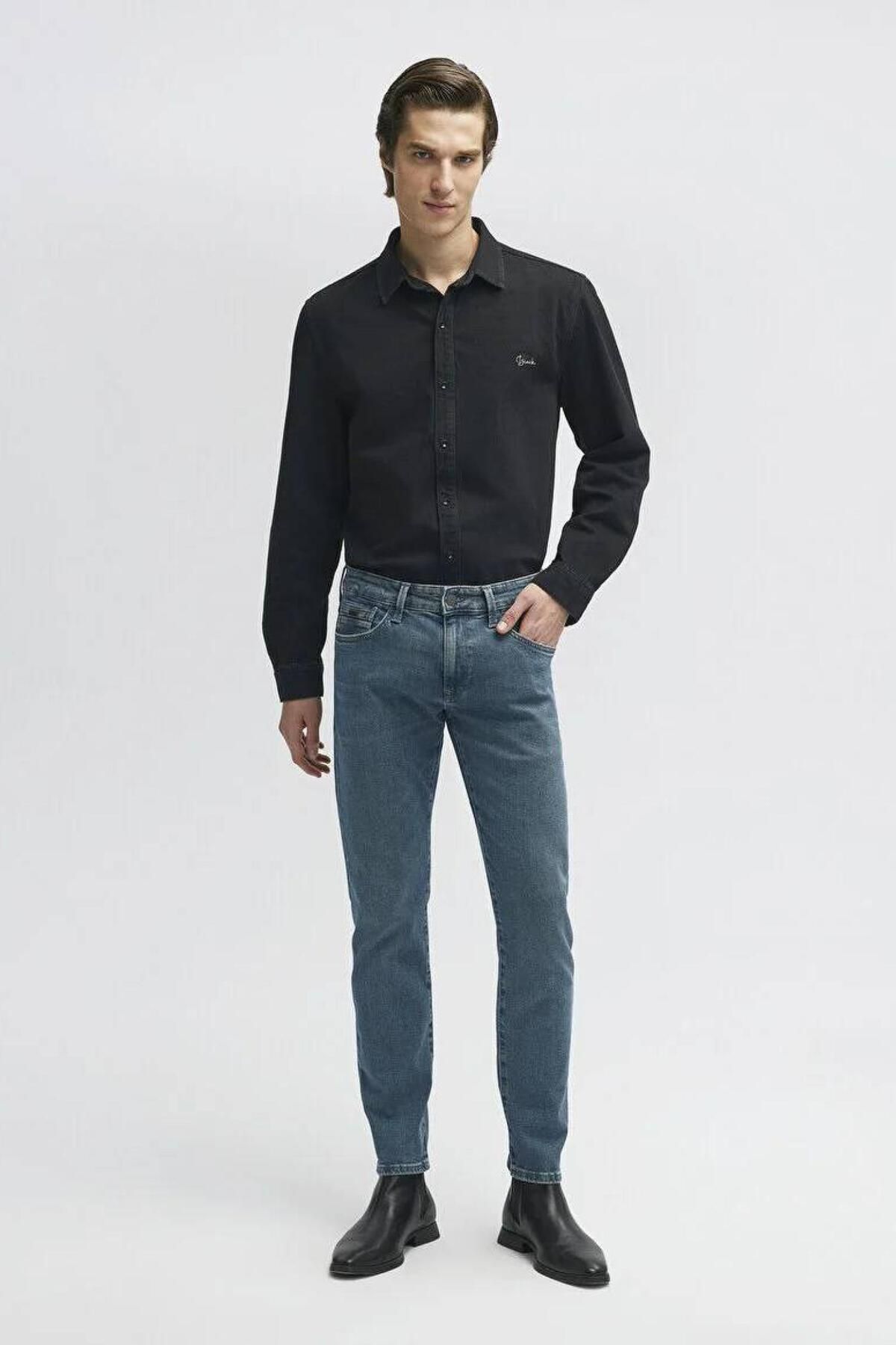 Mavi M0042286526 Jake Vintage Shaded Mavi Black Ss Erkek Jean Pantolon