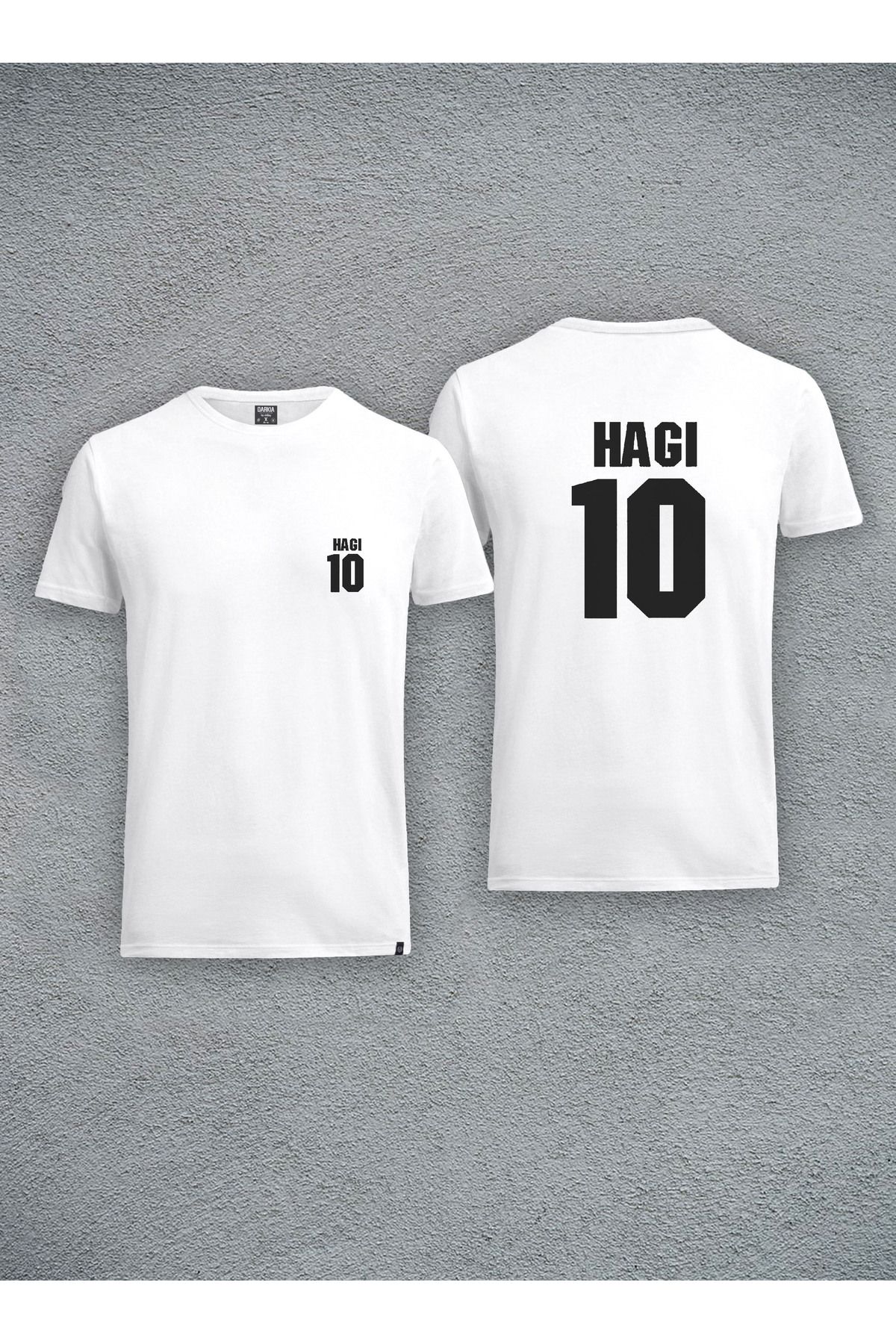 Darkia Gheorghe Hagi  Forma Özel Tasarım Baskılı Unisex Tişört T-shirt