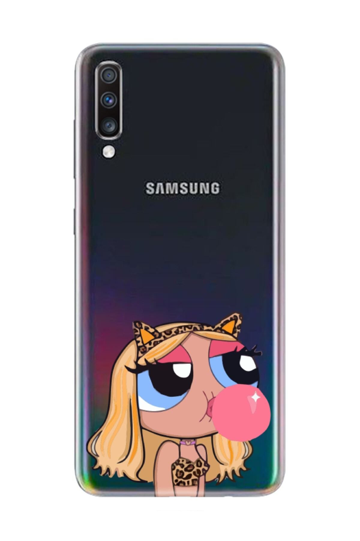 frondcase Samsung A70 Powerpuff Girls Şeffaf Telefon Kılıfı