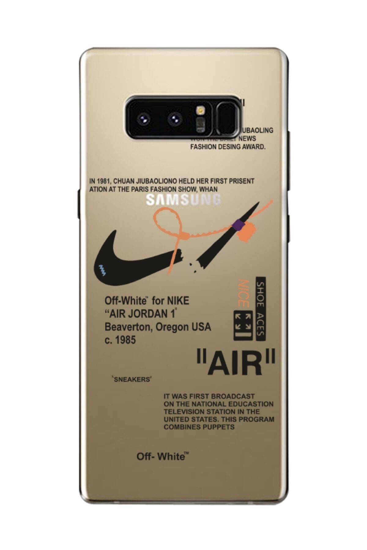 frondcase Samsung Note 8 Nike Air Şeffaf Telefon Kılıfı
