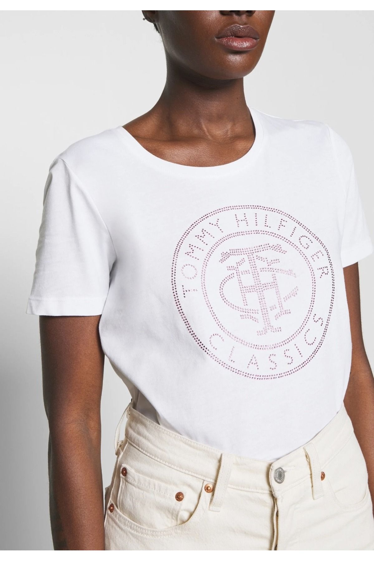 Tommy Hilfiger Logo T-shirt WW0WW27137 White Regular Fit