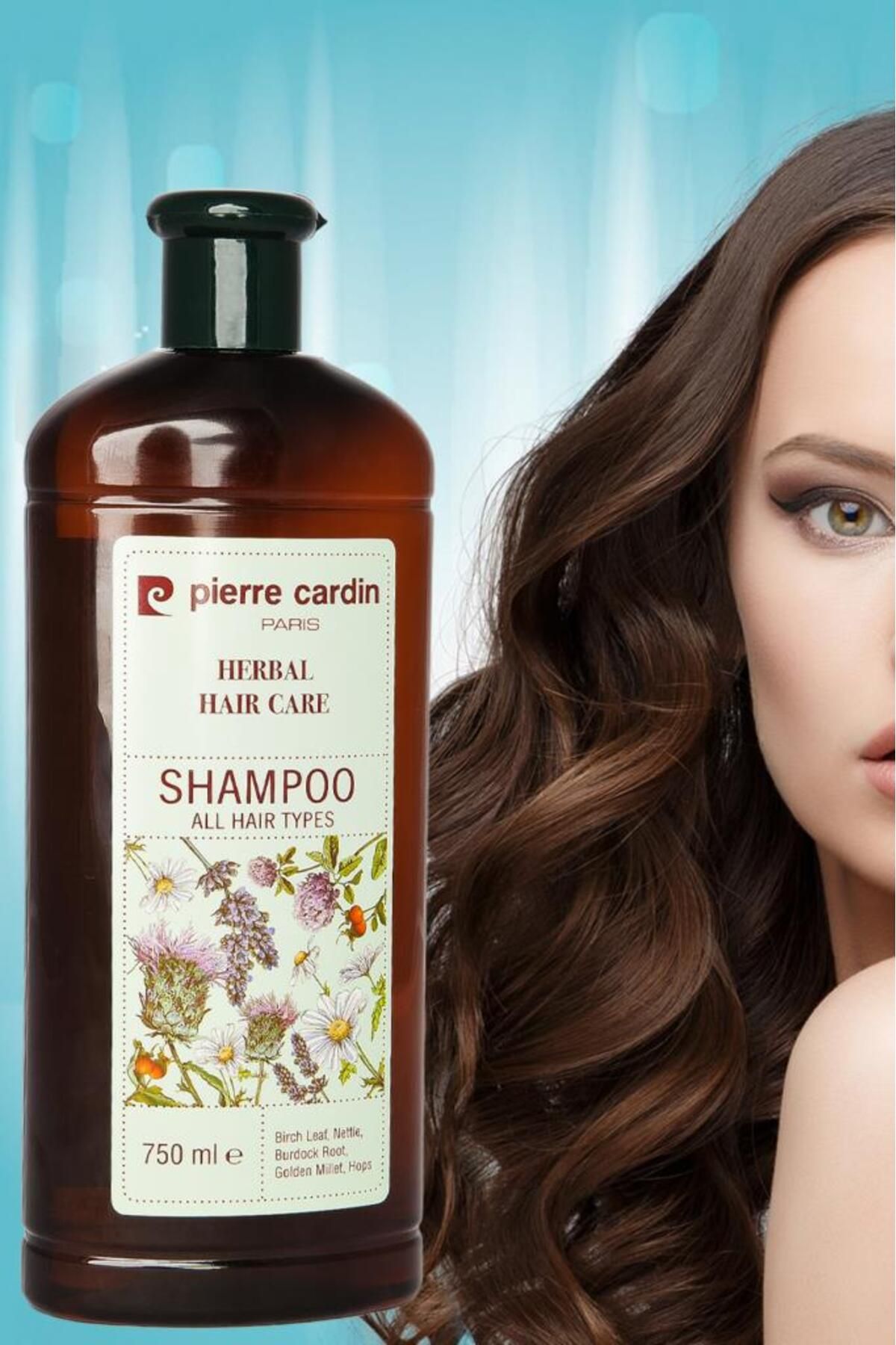 Pierre Cardin Herbal Shampoo For All Hair Types 750 ml Bitkisel Şampuan (TÜM SAÇ TİPLERİ)
