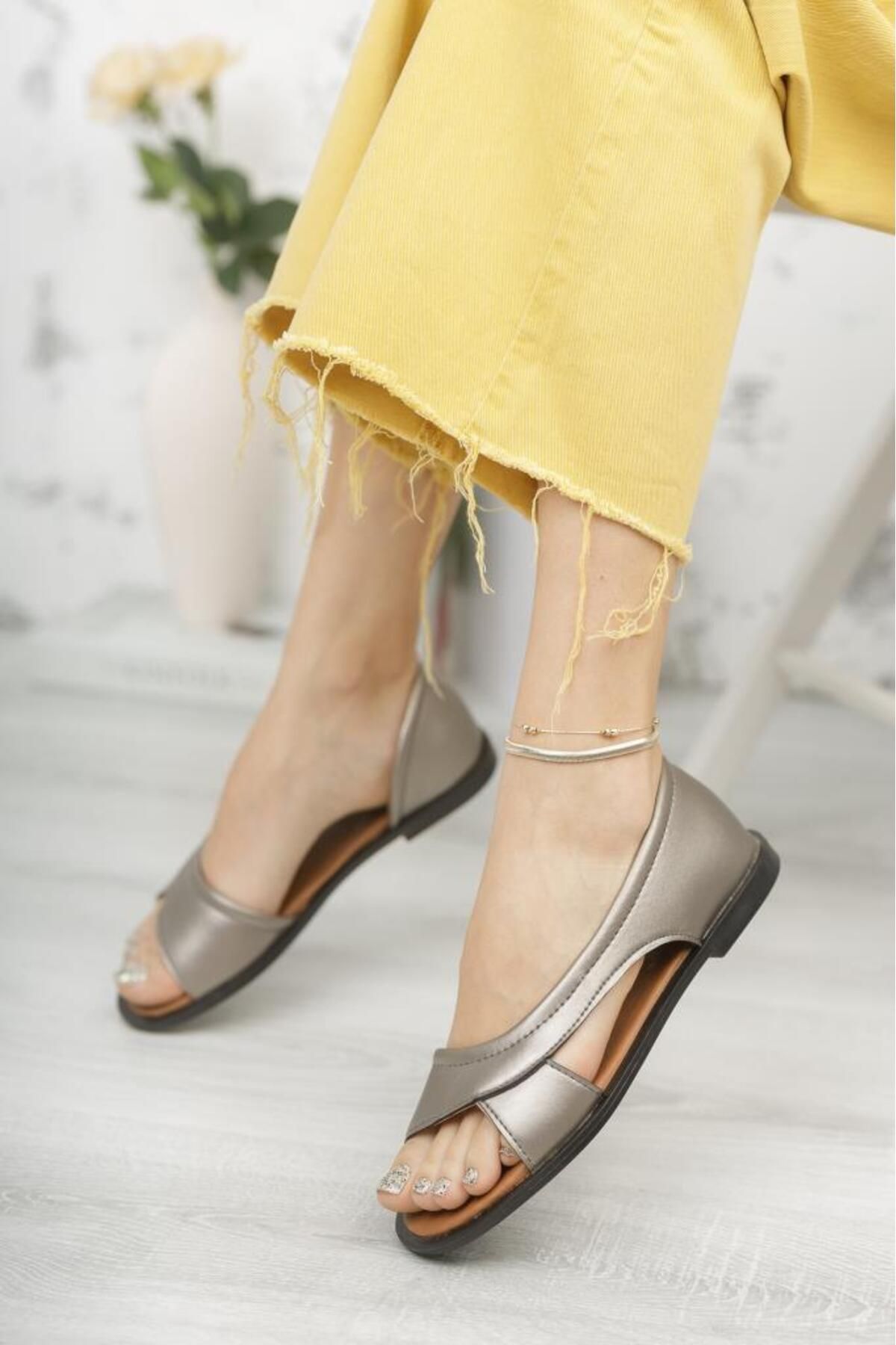 Moda Frato Modafrato Pwr Açık Kadın Sandalet Yazlık Ayakkabı Babet