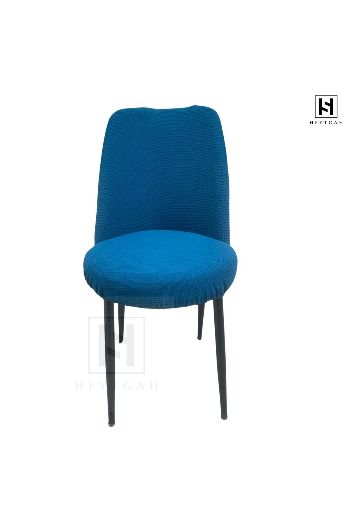 HEYTGAH Pitikare Sandalye Kılıfı Retro Oval Sandalye Örtüsü Sandalye Kılıfı_1 Adet petrol mavi
