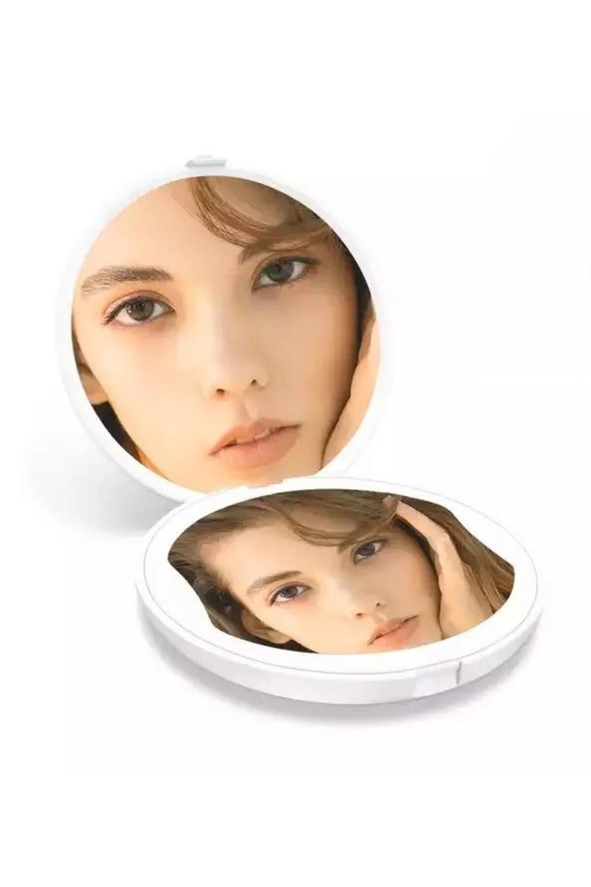valkyrie 1x 5x Led Işıklı Makyaj Aynası - Cep Çanta Cüzdan Aynası