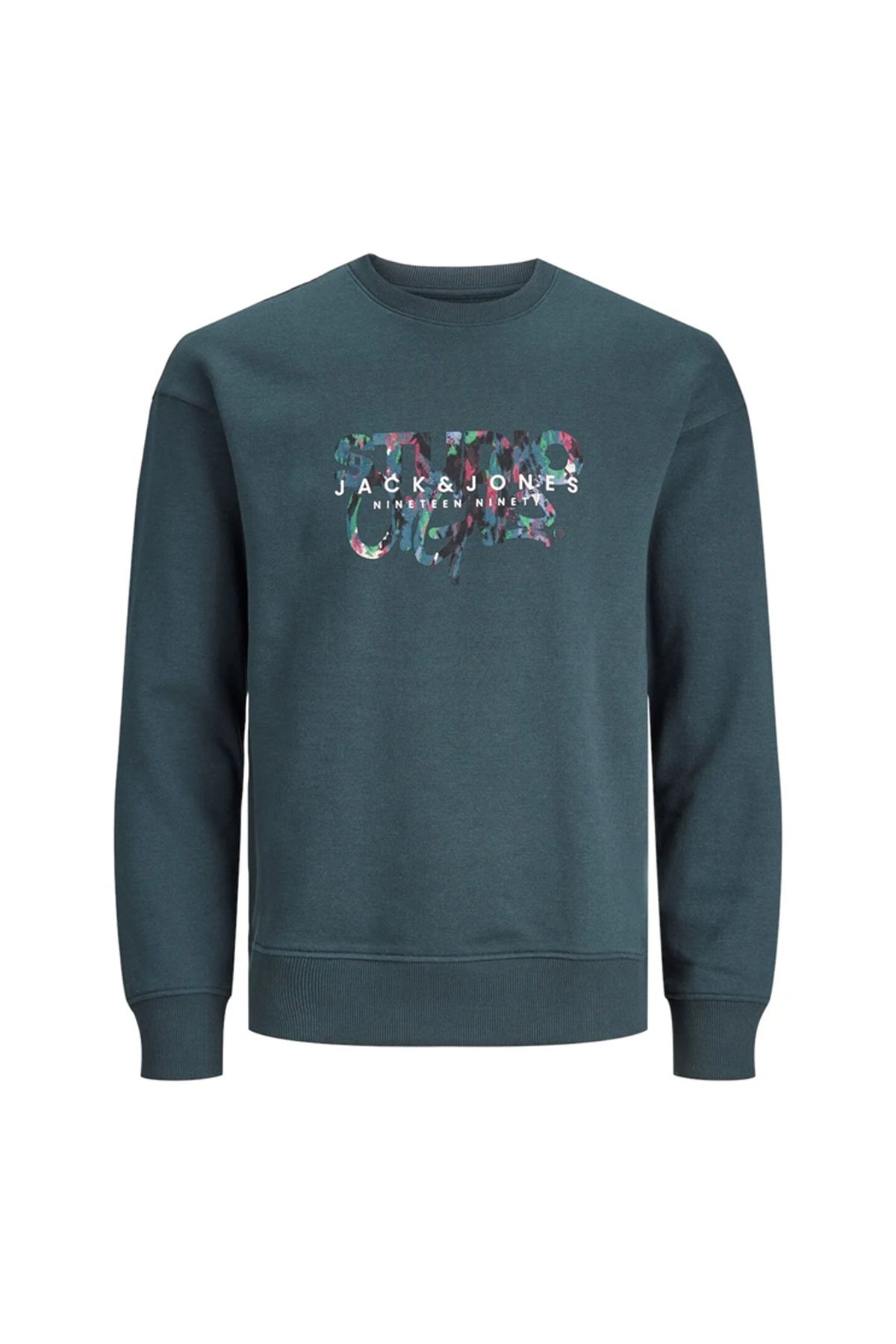 Jack & Jones Erkek Çocuk Füme Sweatshırt Jorsılverlake Sweat Crew Neck Jnr