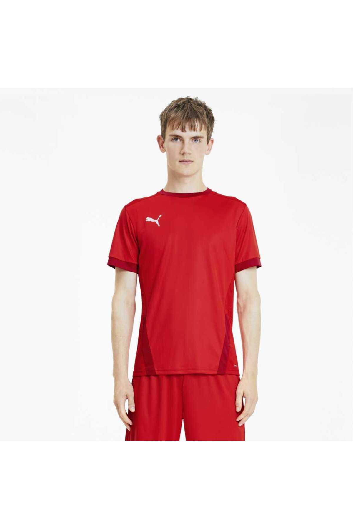 Puma Team Goal 23 Jersey Erkek Kırmızı Yuvarlak Yaka Tişört