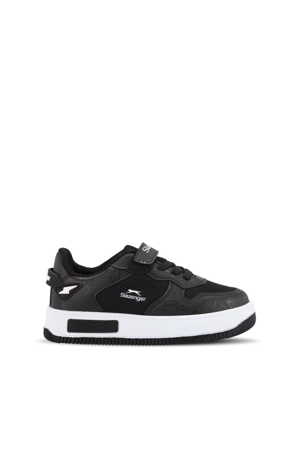 Slazenger PREAT Unisex Çocuk Sneaker Ayakkabı Siyah / Beyaz