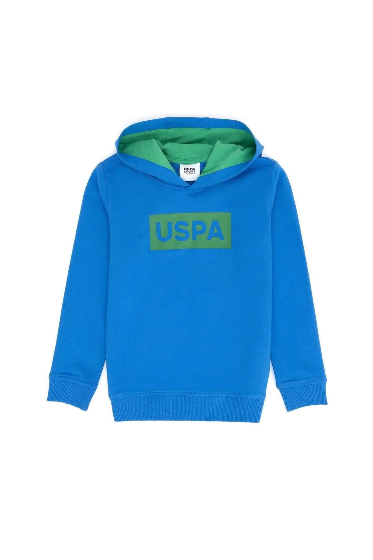U.S. Polo Assn. Çocuk Saks Kapüşonlu Sweatshirt