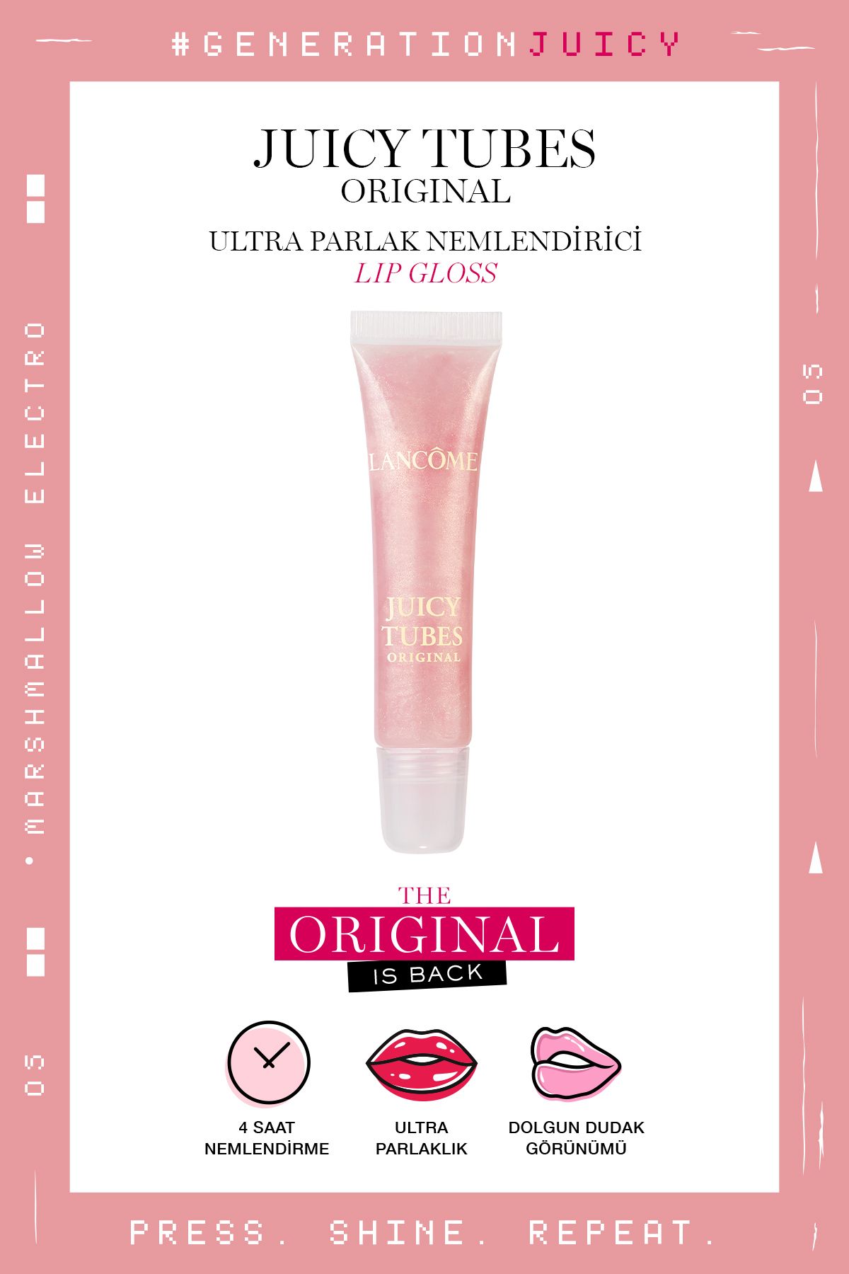 Lancome Juicy Tubes Nemlendirici Lip Gloss Dudak Parlatıcısı 05 Marshmallow Electro 3605972352323